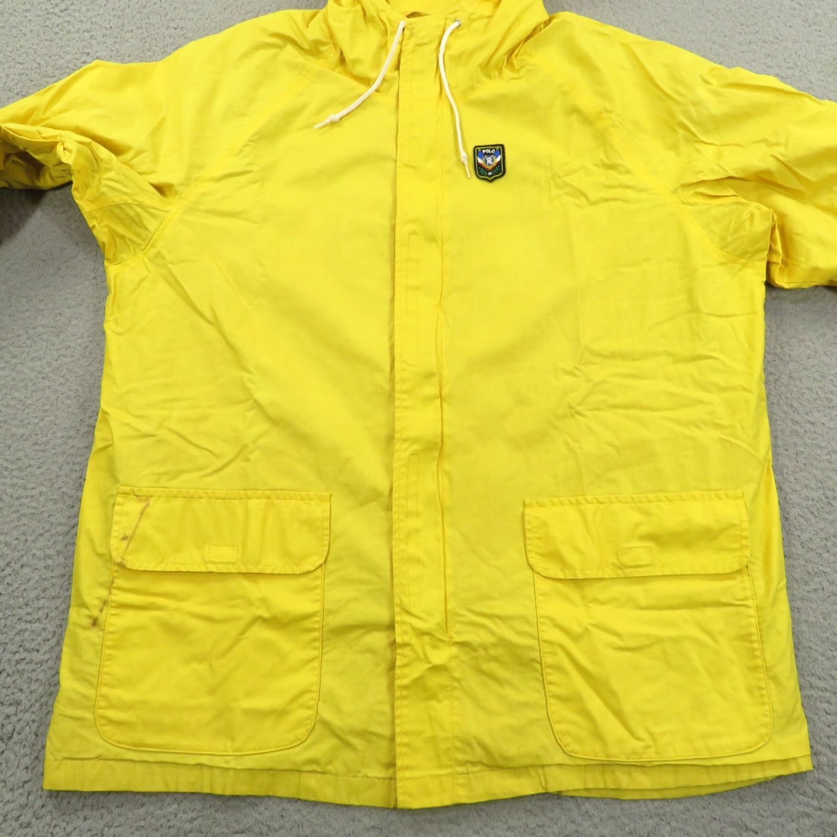 Polo Ralph Lauren Polo Ralph Lauren Jacket Men L VTG Fireman Uni Crest Lined Wind Rain Sailing Size US L / EU 52-54 / 3 - 6 Thumbnail