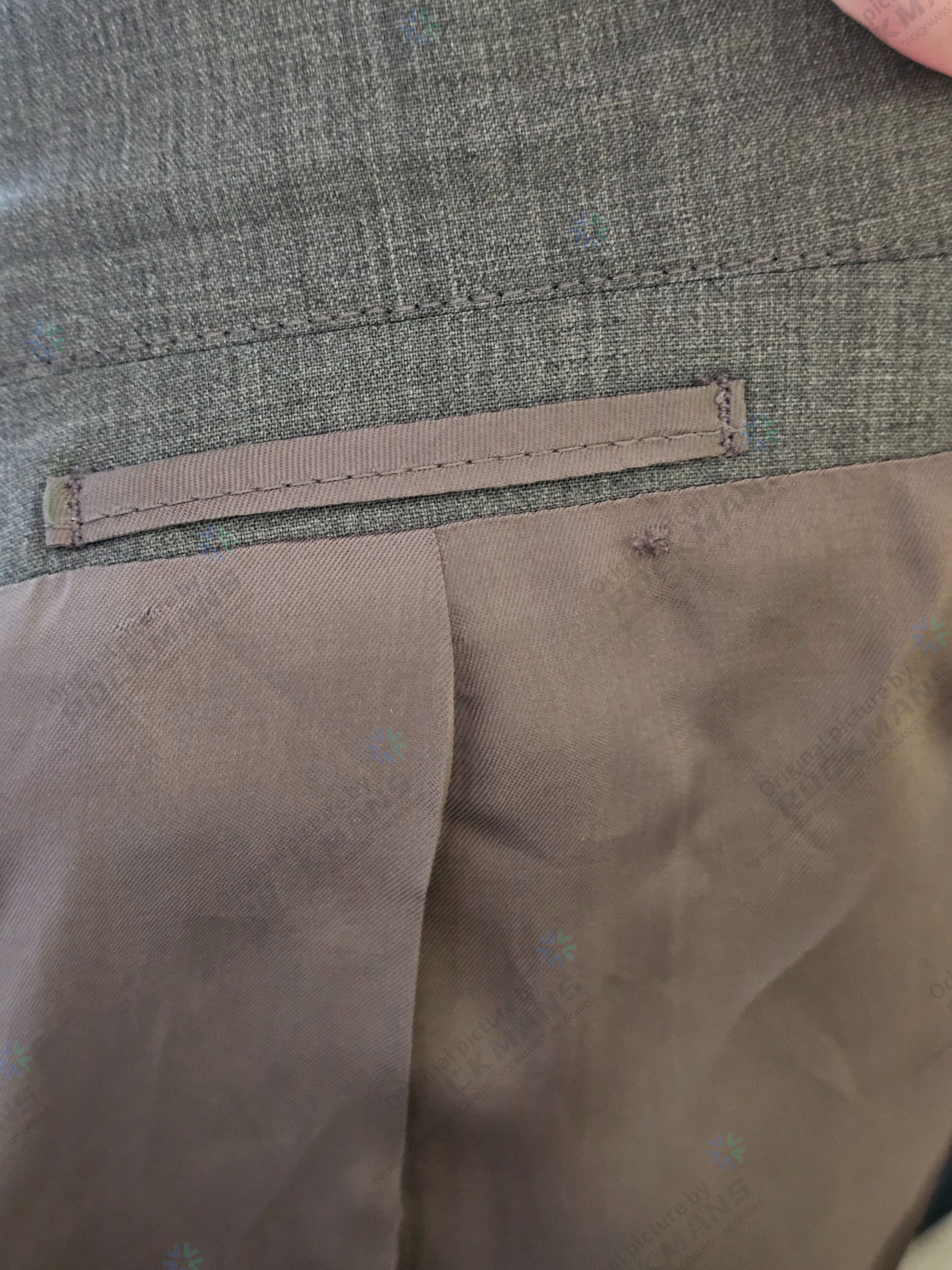 Prada Prada Mens Suit Gray Wool Jacket+Pant Size 50 like 48 Size 50R - 10 Thumbnail