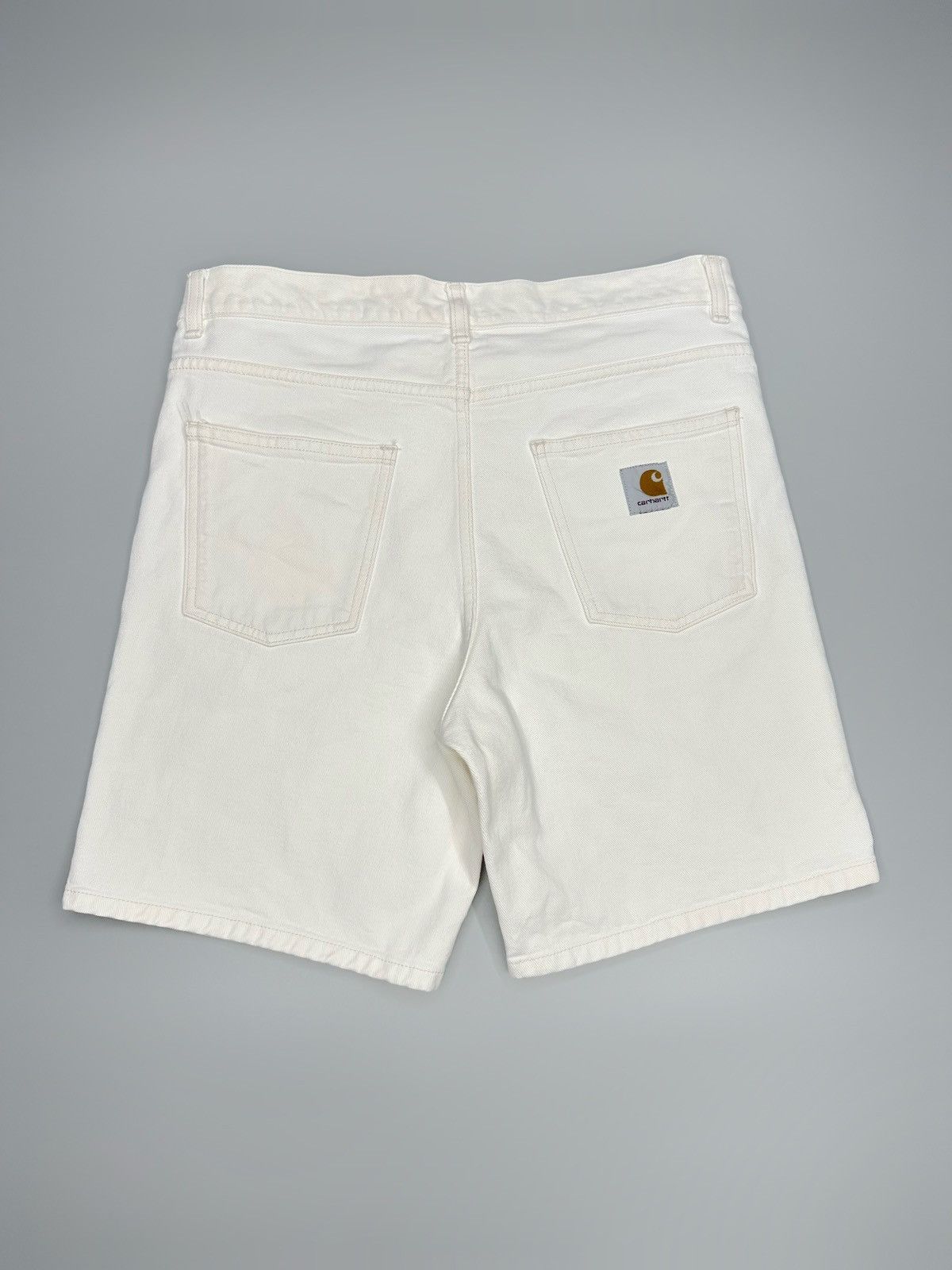 Carhartt Wip Vintage Y2k Carhartt Wip White Jeans Shorts Size US 31 - 1 Thumbnail