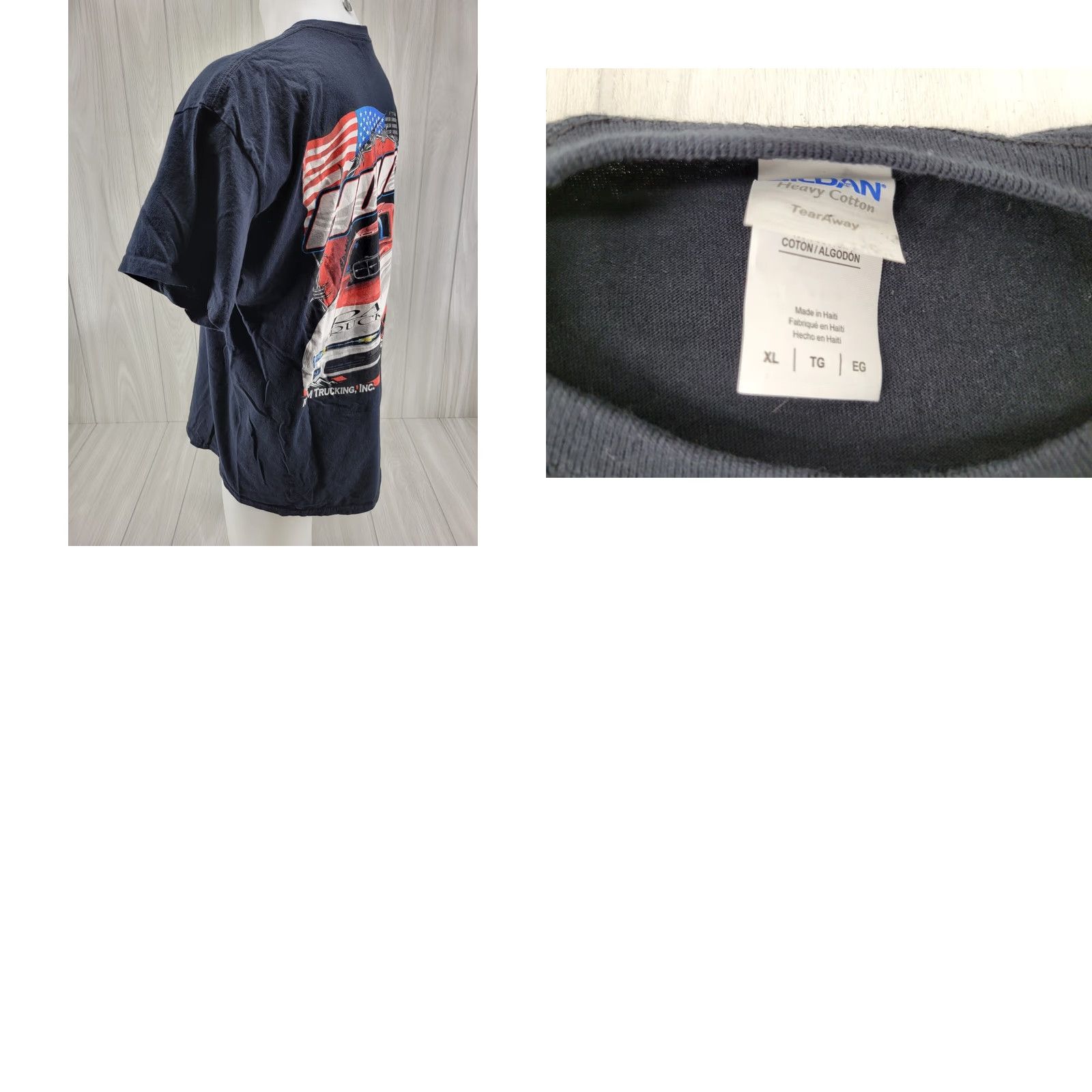 Gildan VINTAGE Brian Hough Racing Tee XL Black Shirt Mens 90s Sports T-Shirt Crew Neck Short Sleeve Gildan Size US XL / EU 56 / 4 - 8 Thumbnail