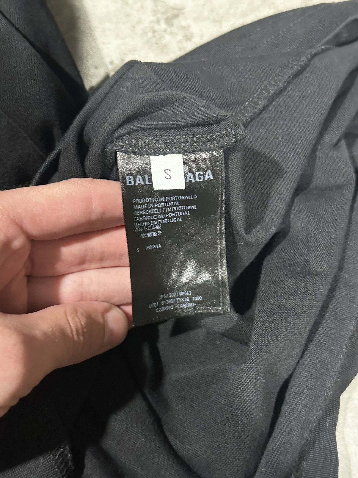 Balenciaga balenciaga logo black tee Size US S / EU 44-46 / 1 - 4 Thumbnail