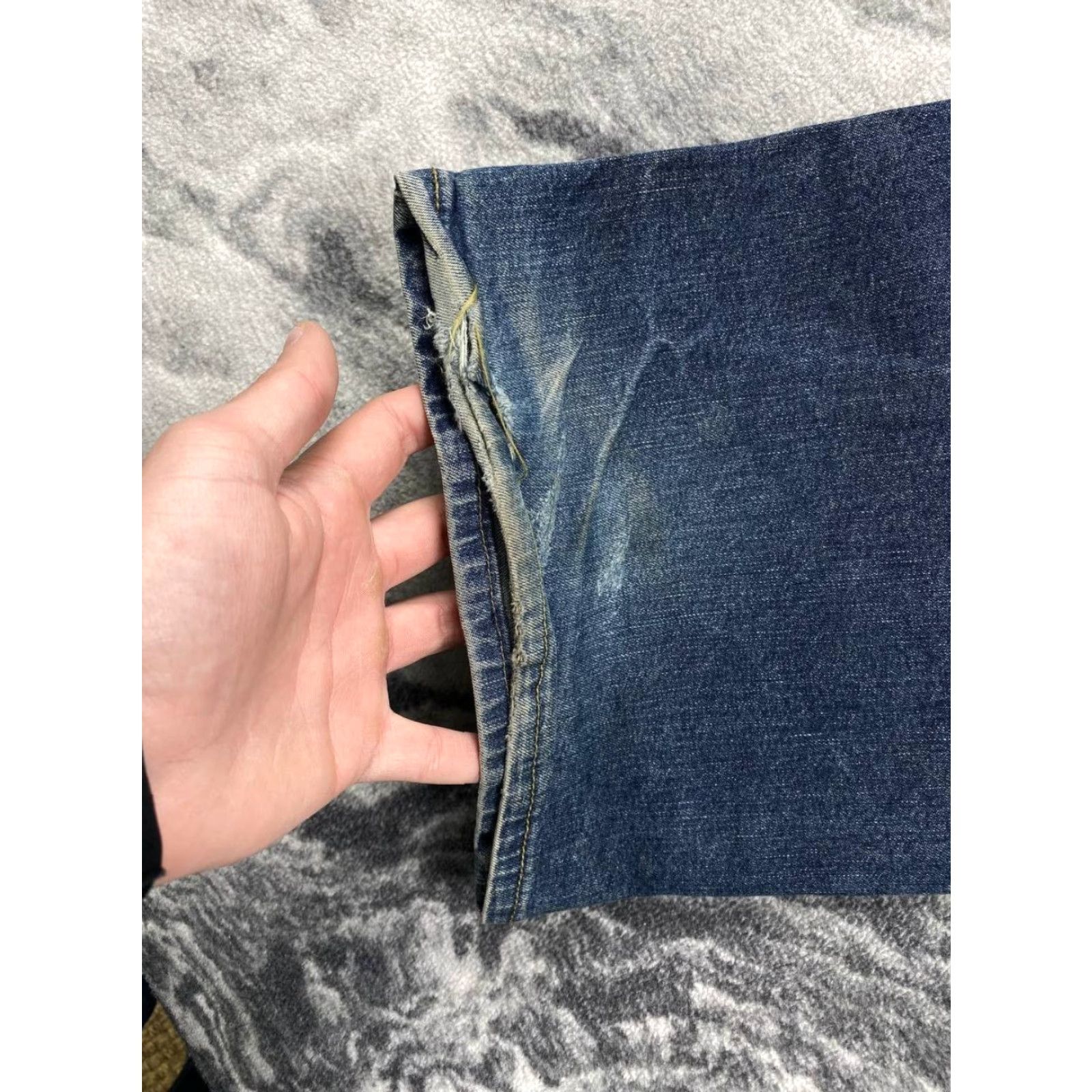 Vintage VINTAGE Armani Jeans Denim Baggy Jeans Big Logo 90s Men Blue 38 Regular Mens Jeans Size US 38 / EU 54 - 5 Thumbnail