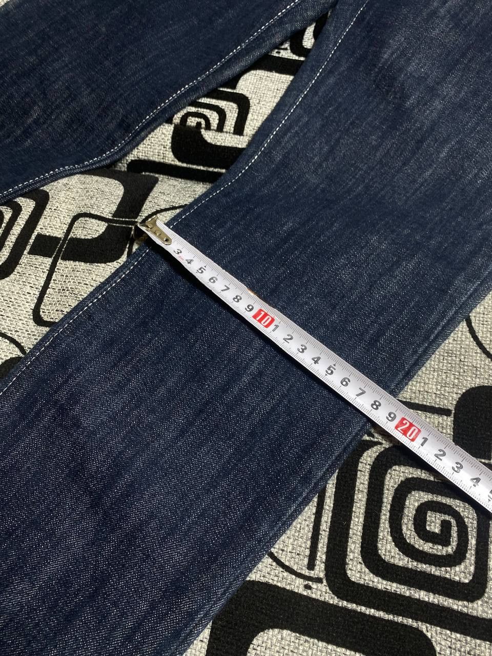 Japanese Brand Crazy Crash Dirty Baggy Faded Jean Japan Avant Garde Style Size US 32 / EU 48 - 12 Thumbnail