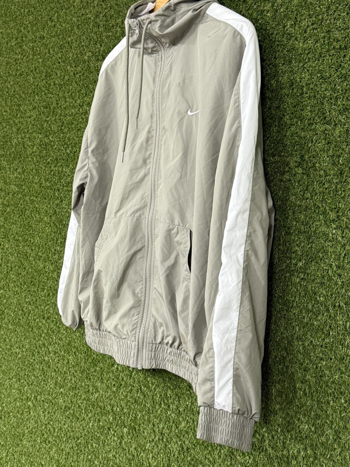 Nike Nike Swoosh Forest Sage Green Light Track Rain Jacket Large Size US L / EU 52-54 / 3 - 3 Thumbnail