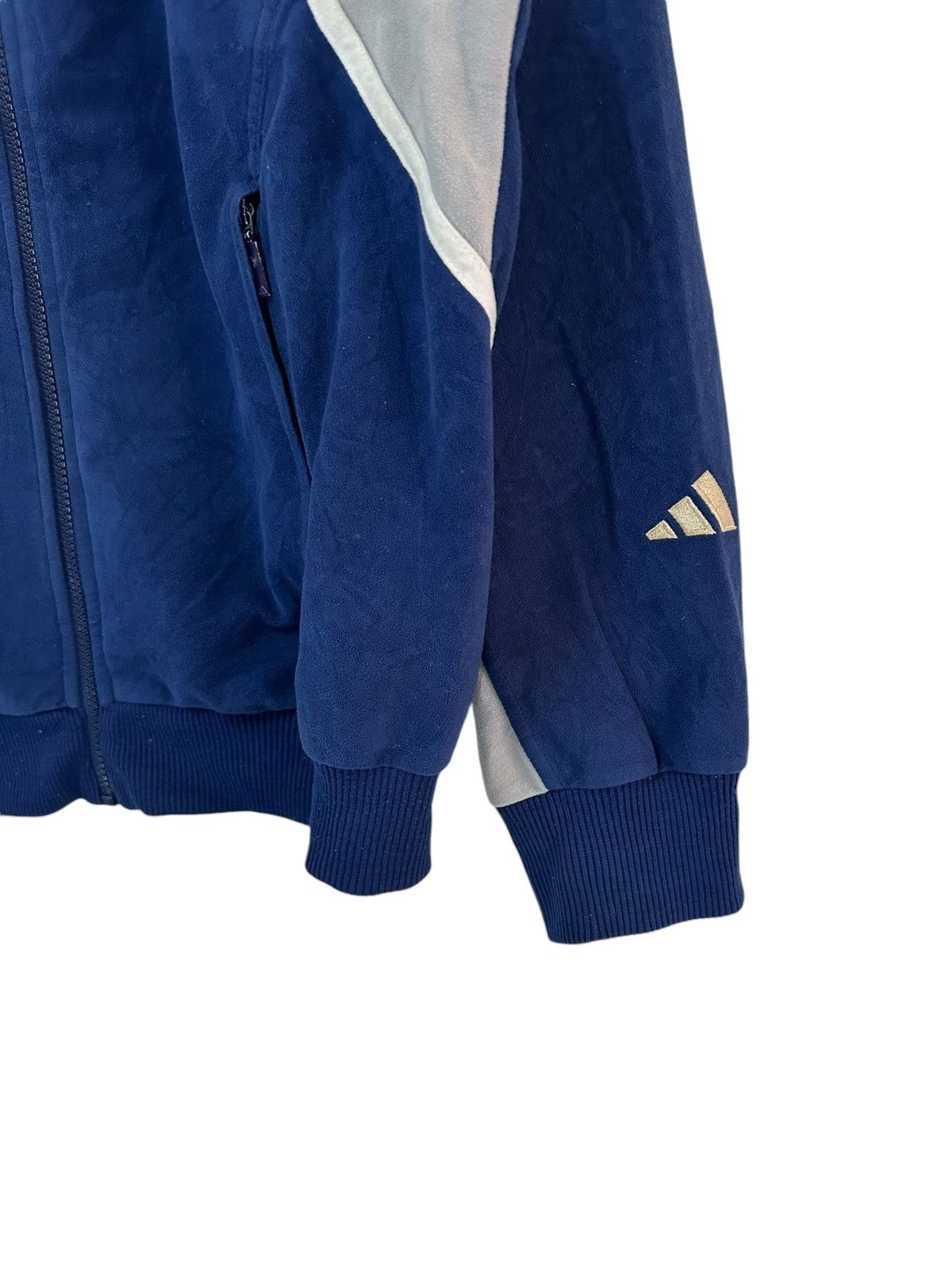 90s adidas real madrid velvet jacket