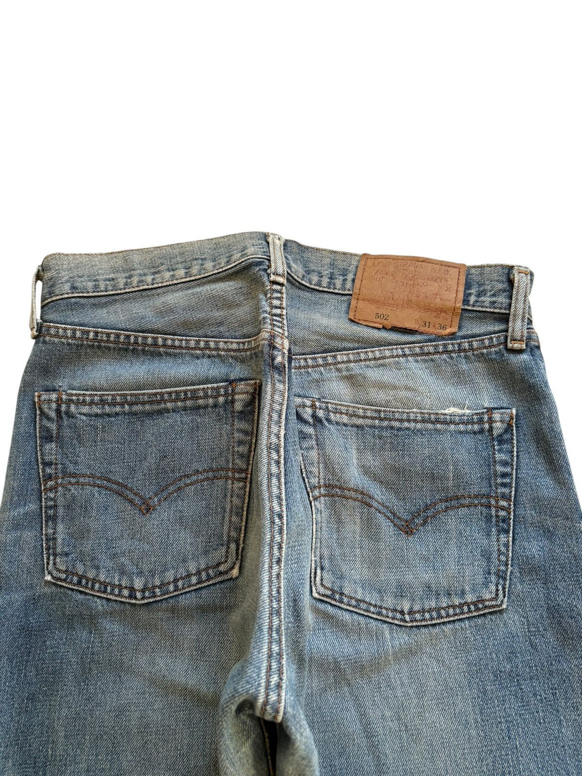 Levi's Vintage 80s Levis 502 Big E Selvedge Mud Wash Loose Jeans Size US 29 - 9 Thumbnail