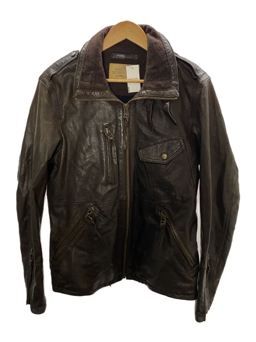 Avirex Avirex Sheepskin Leather Jacket Blouson Brown Size US L / EU 52-54 / 3 - 1 Thumbnail
