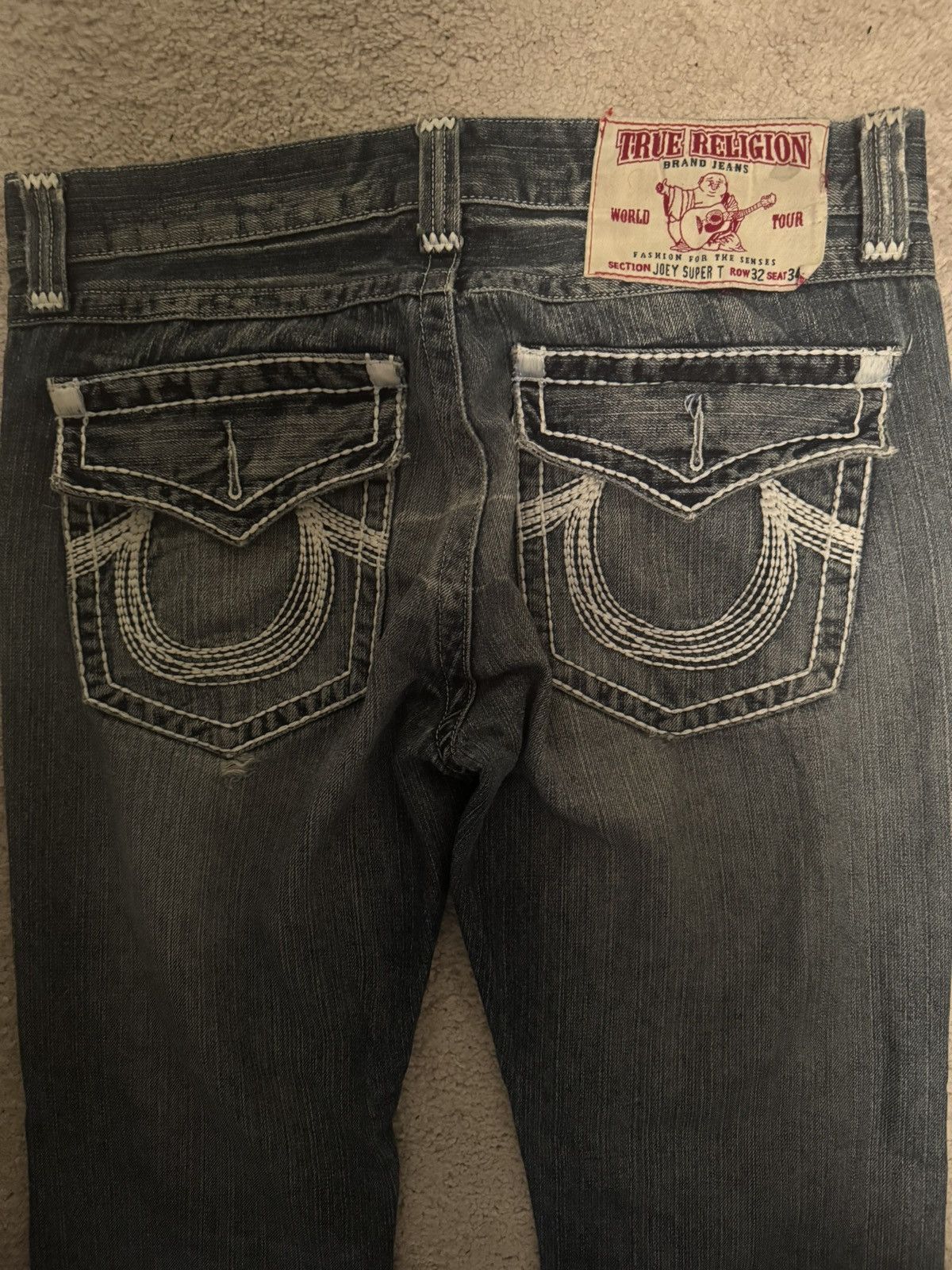 True Religion Vintage True Religion Straight Cut Jeans Size US 32 / EU 48 - 3 Thumbnail