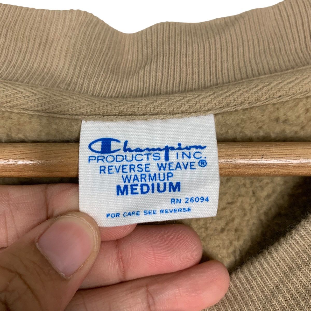 Champion CHAMPION Reverse Weave V Neck Nude Sweater #1529-C69 Size US M / EU 48-50 / 2 - 10 Thumbnail