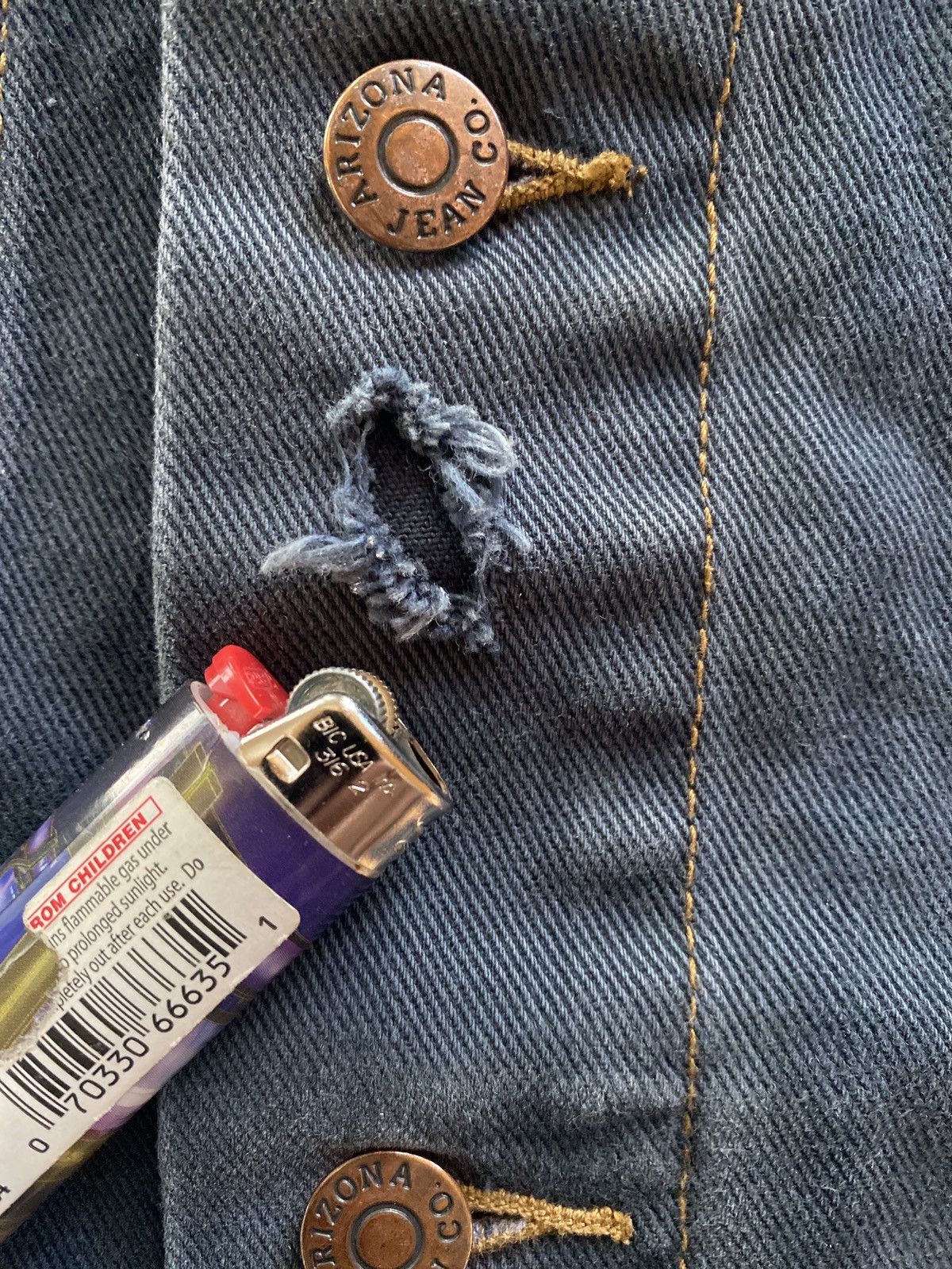 Arizona Jean Co. 90s Arizona Jeans navy trucker jacket L Size US L / EU 52-54 / 3 - 5 Thumbnail