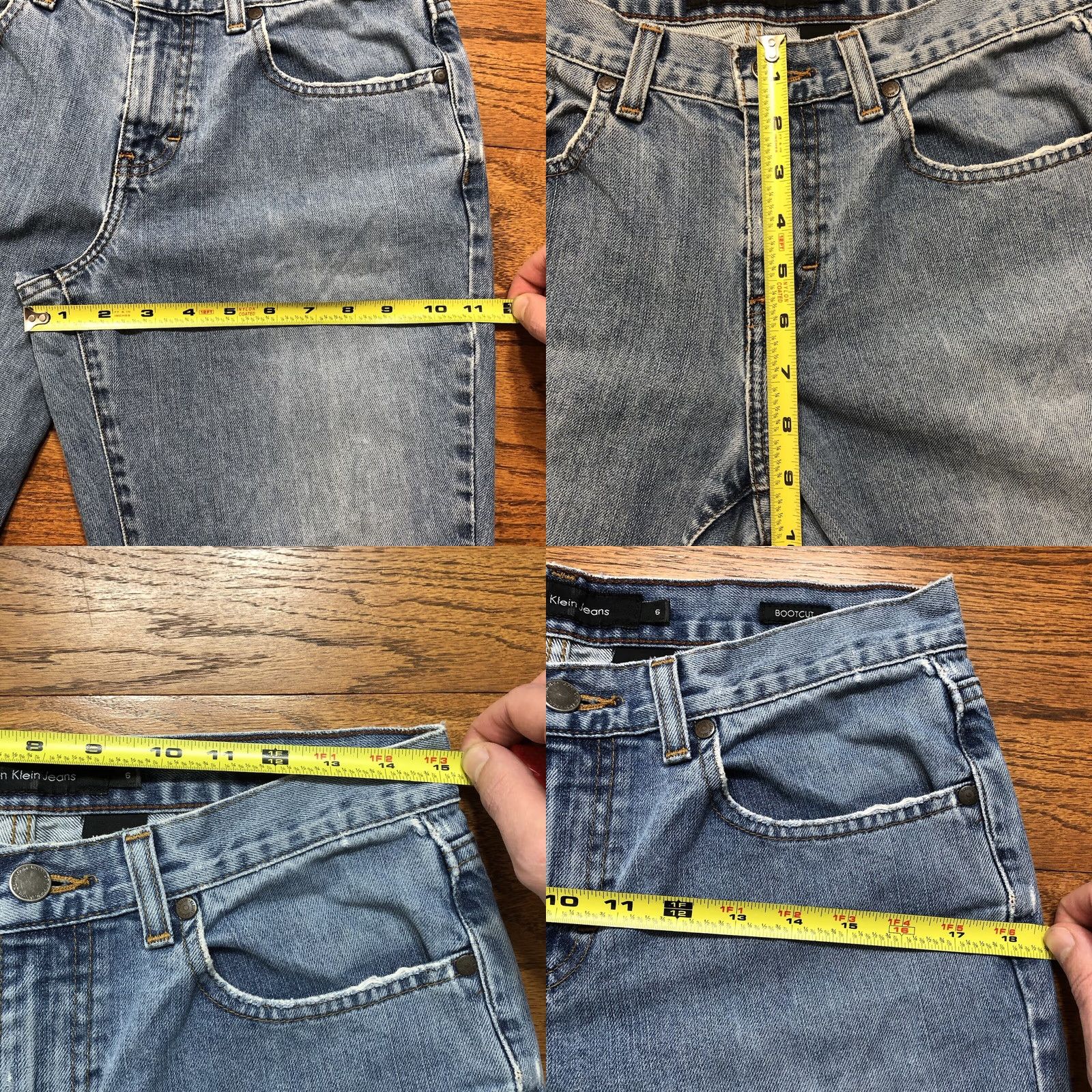 Calvin Klein VINTAGE Calvin Klein Jeans Bootcut Womens 6 Inseam 29 Light Blue Stone Wash 90s 80s USA Denim 100% Cotton Regulars Boys Girls Mens Womens Size 28" / US 6 / IT 42 - 8 Thumbnail