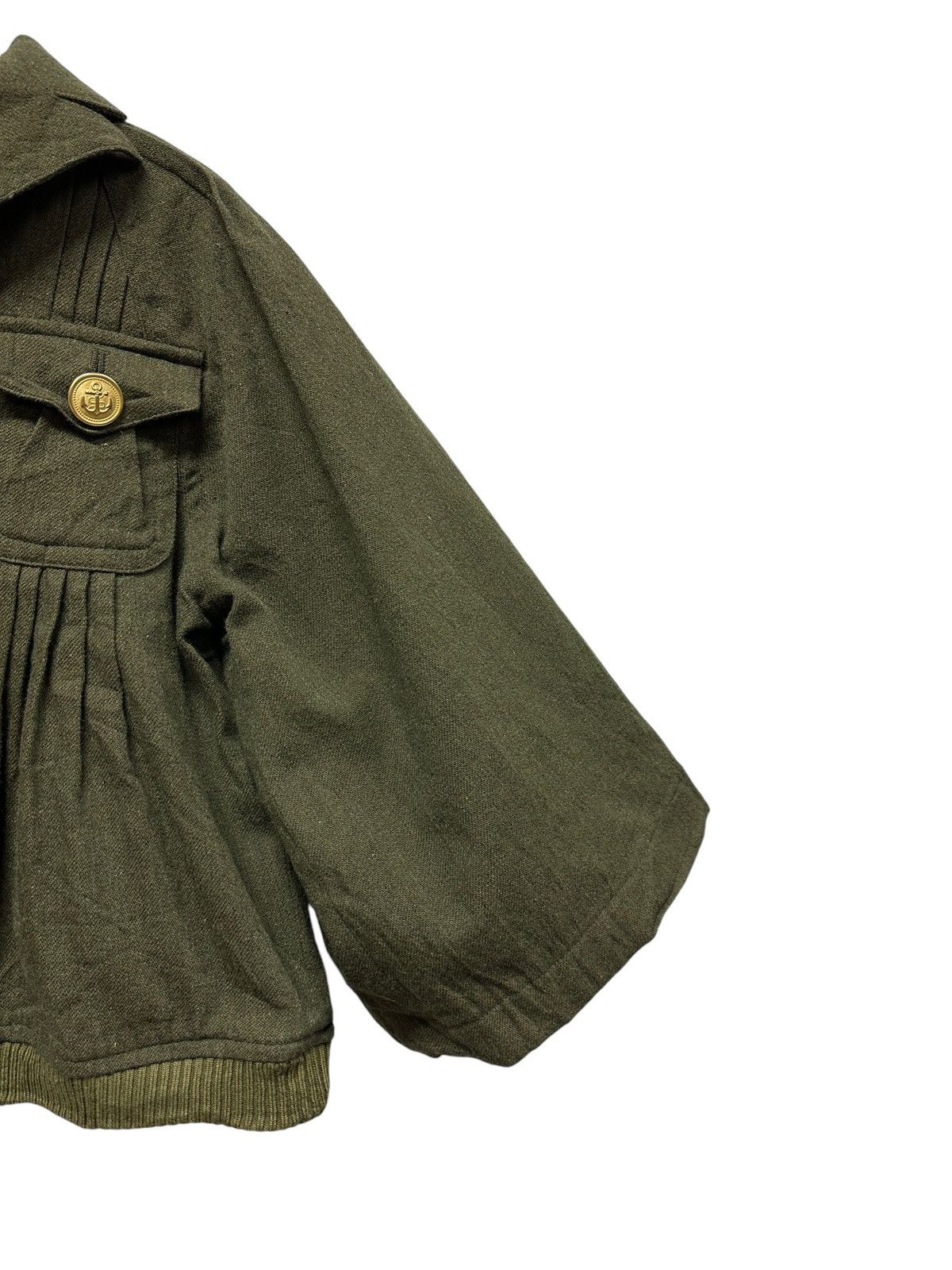 Issey Miyake 💥vintage sunaokuwahara pleated crop top jacket wool Size S / US 4 / IT 40 - 5 Thumbnail