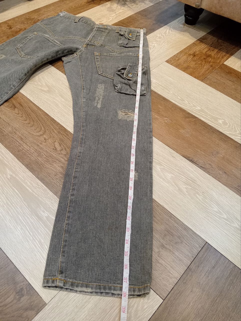 Issey Miyake SUNAOKUWAHARA by ISSEY MIYAKE MULTIPOCKET DENIM PANTS Size US 31 - 17 Thumbnail