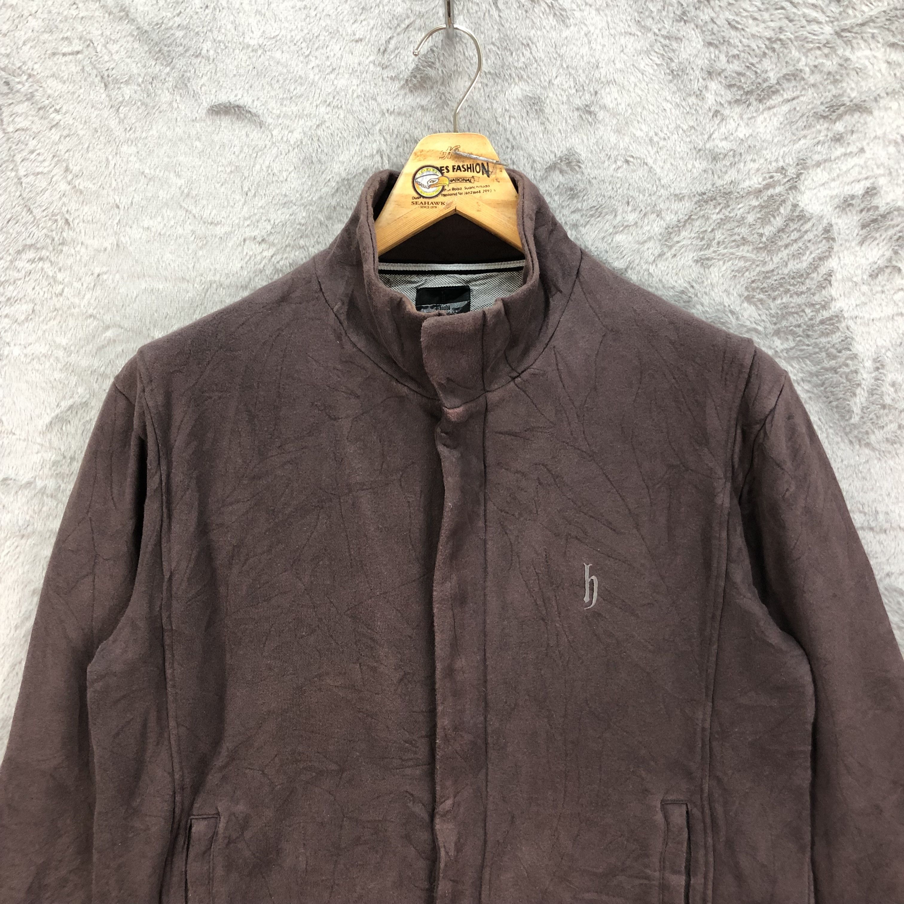 Vintage DJ HONDA TURTLE NECK SNAP BUTTON ZIPPER SWEATER #4998-35 Size US L / EU 52-54 / 3 - 2 Thumbnail