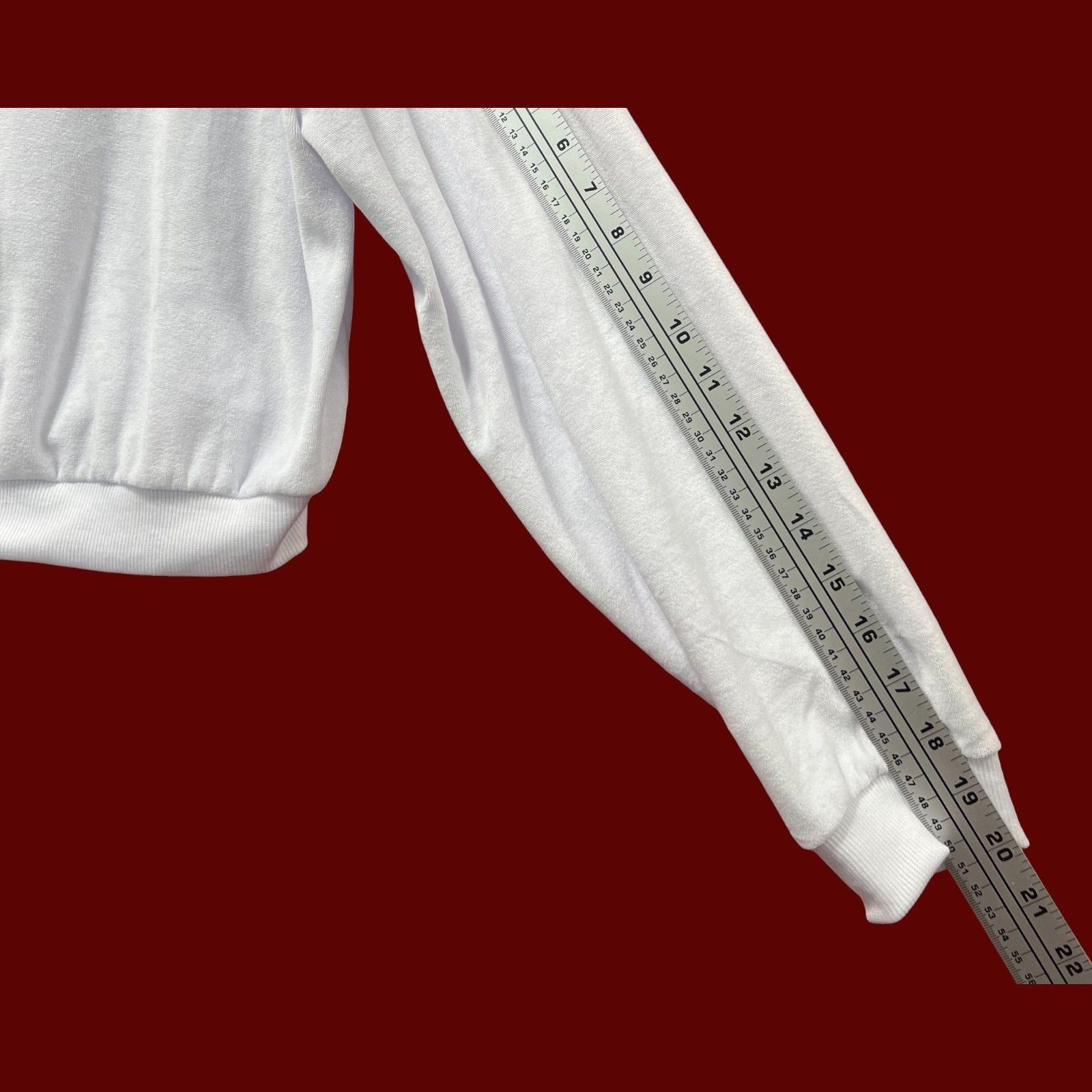 rue21 Rue 21 - Women's Long Sleeve Hooded Sweatshirt - White - Lar Size L / US 10 / IT 46 - 7 Thumbnail