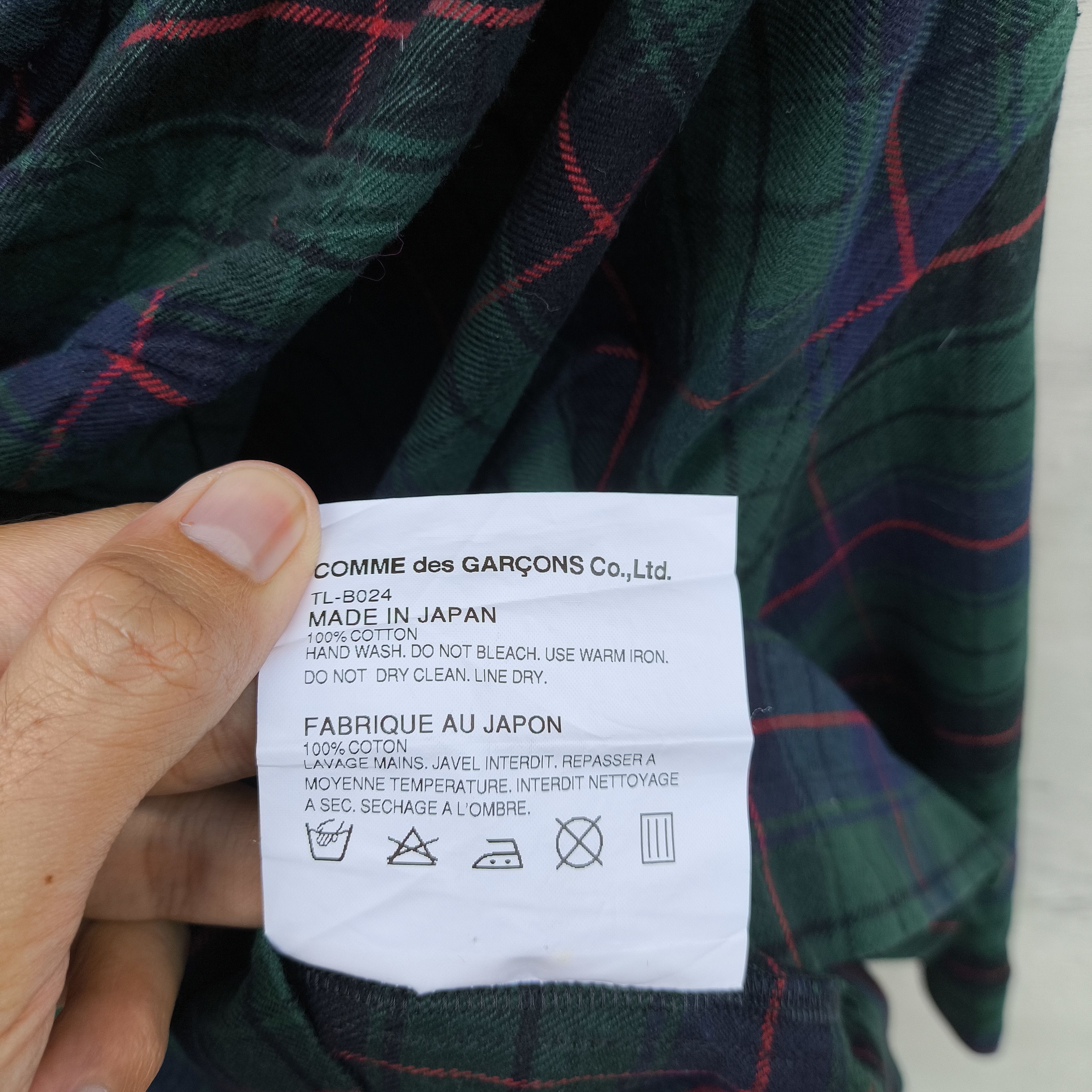 Tricot Comme des Garcons Tricot comme des garcons tops blouse shirt flanel material Size ONE SIZE - 7 Thumbnail