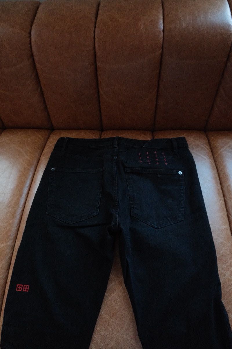Ksubi Black/Red Chitch Laid Jeans Size US 31 - 9 Thumbnail