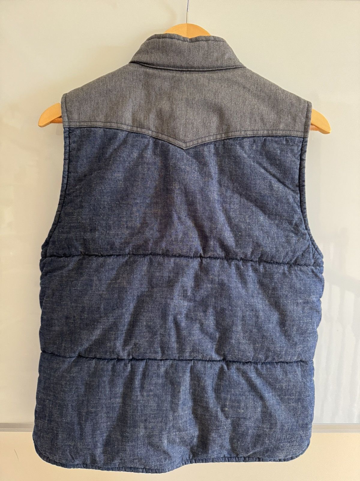 Momotaro Jeans Momotaro Chambray Padding Vest - SV011-4 Size US XS / EU 42 / 0 - 2 Thumbnail