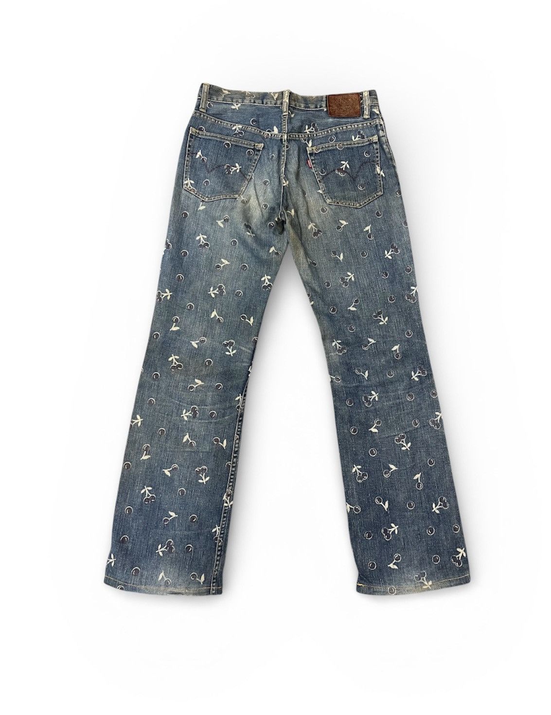 Hysteric Glamour vintage Hysteric Glamour "Kinky" cherry monogram jeans Size US 30 / EU 46 - 2 Thumbnail
