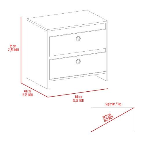 Designer × Homemade Idaly Nightstand , End Table, Side Table Superior Top, Two D Size US L / EU 52-54 / 3 - 2 Thumbnail