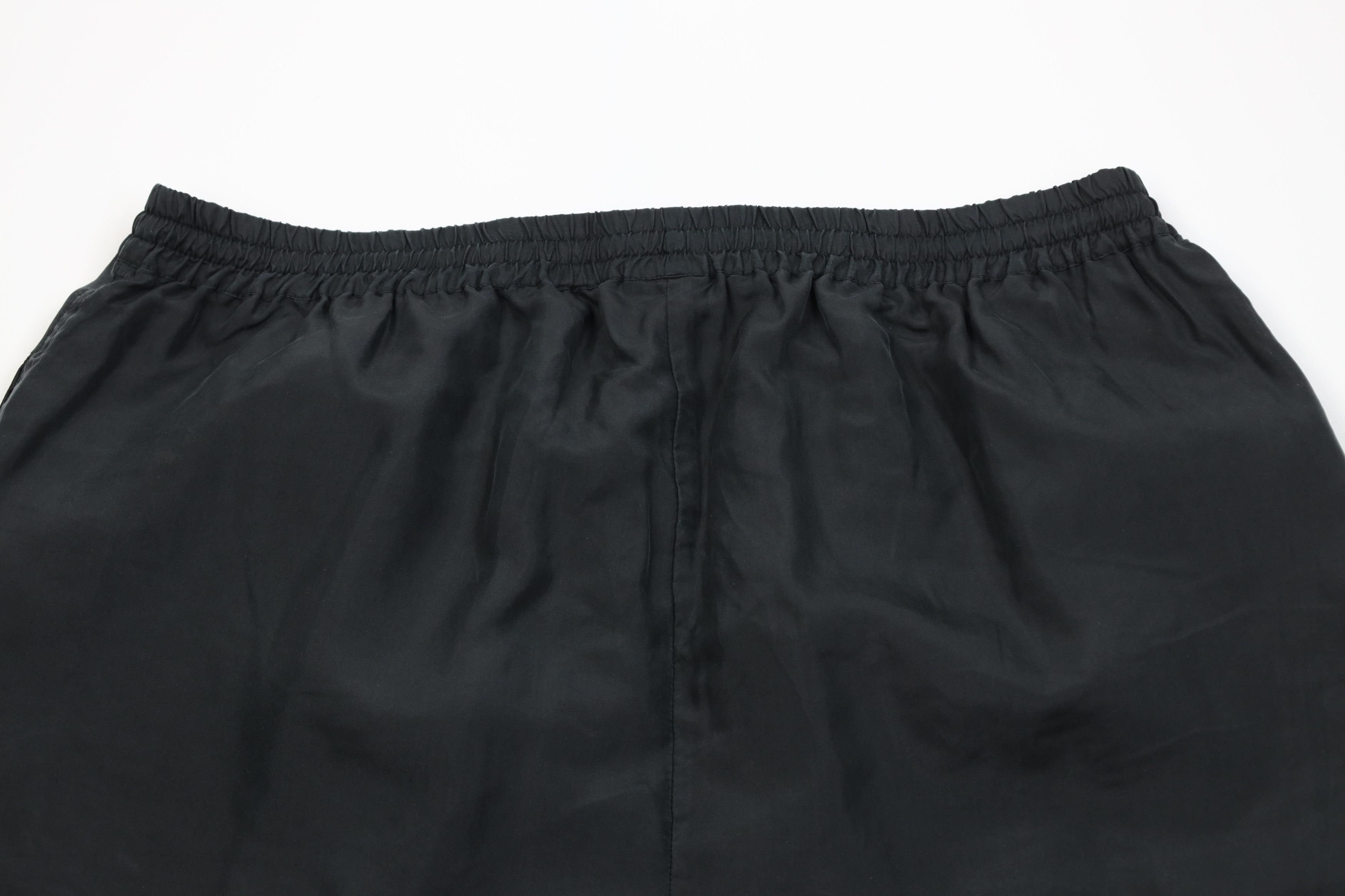 Vintage Vintage 90s Streetwear Blank Lightweight Silk Pants Black Size 32" / US 10 / IT 46 - 12 Thumbnail