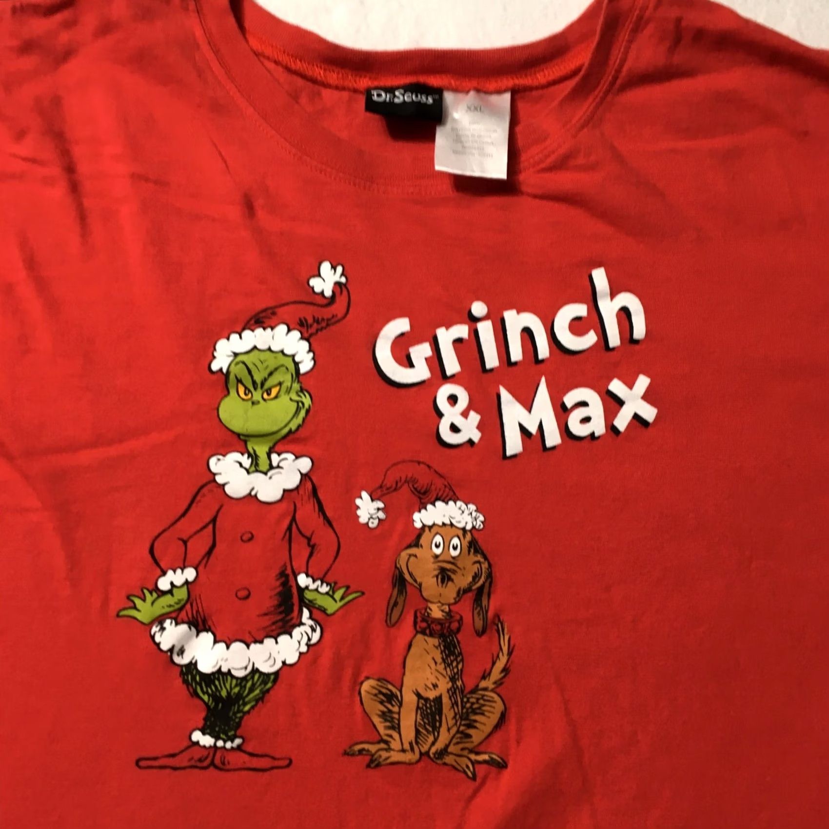 Vintage Dr. Seuss How the Grinch & MAX Stole Christmas T Shirt Size 2XL RED Size US XXL / EU 58 / 5 - 5 Thumbnail