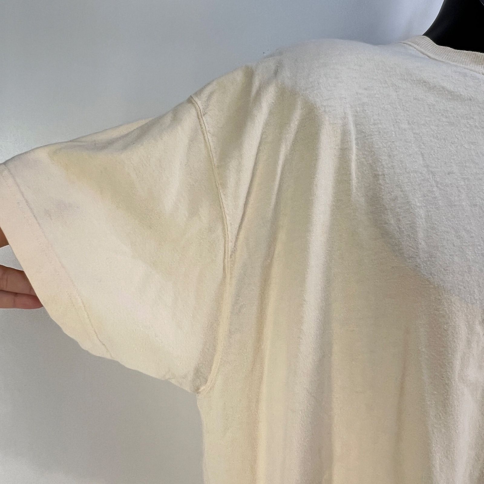 Abercrombie & Fitch × Vintage Vintage Abercrombie & Fitch T Shirt Ivory Yellow Cotton Ttop Size US L / EU 52-54 / 3 - 3 Thumbnail