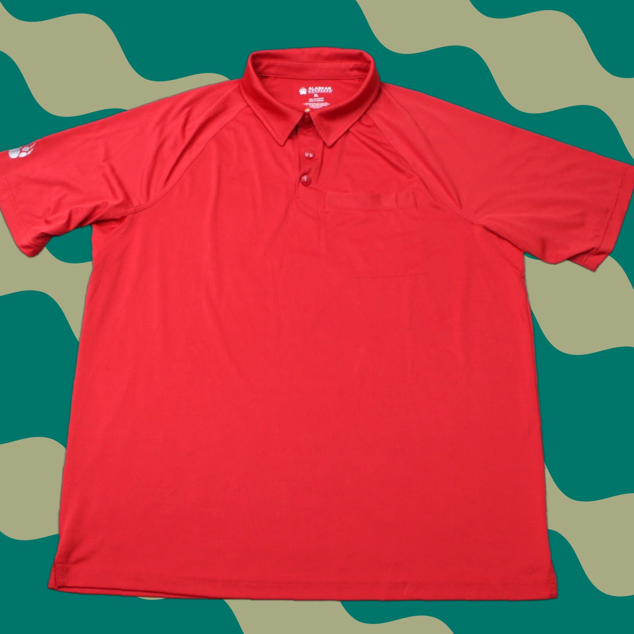Vintage Duluth Alaskan Hardgear Polo Shirt Mens XL Red Pocket Polygiene S/S Size US XL / EU 56 / 4 - 1 Thumbnail