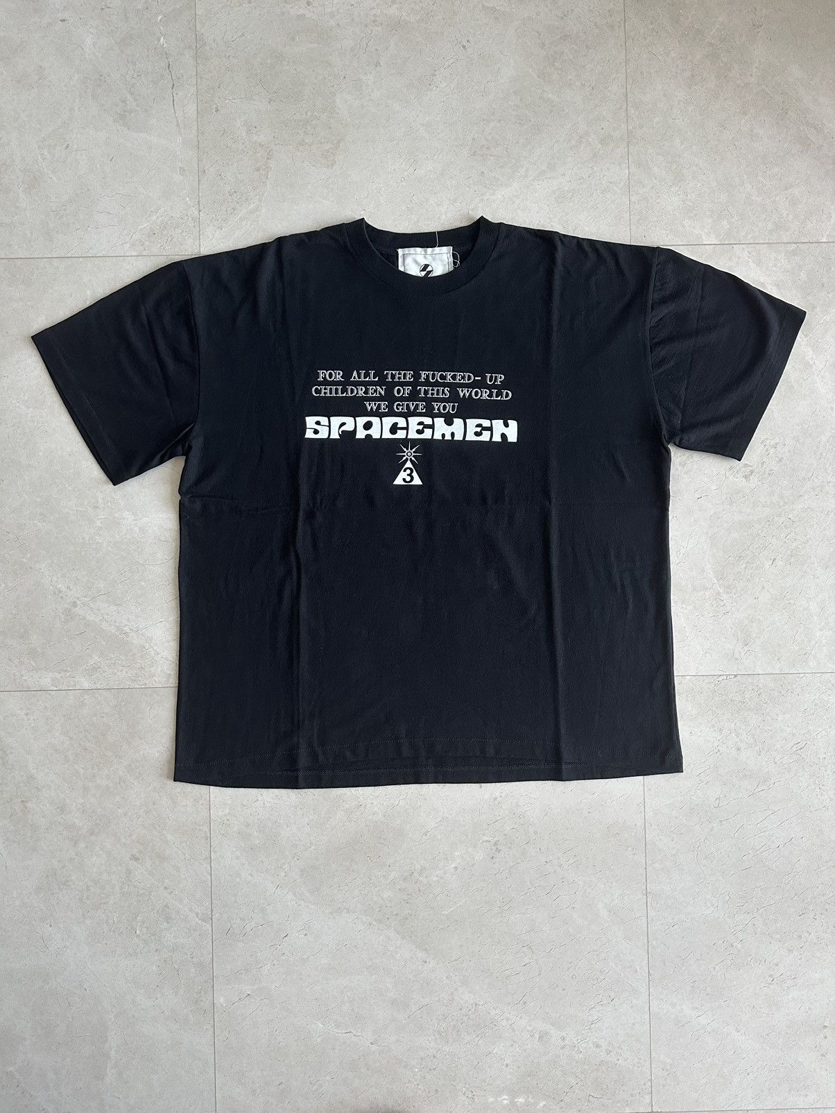 image of Band Tees x The Salvages Spacemen 3 T-Shirt in Black, Men's (Size Large)