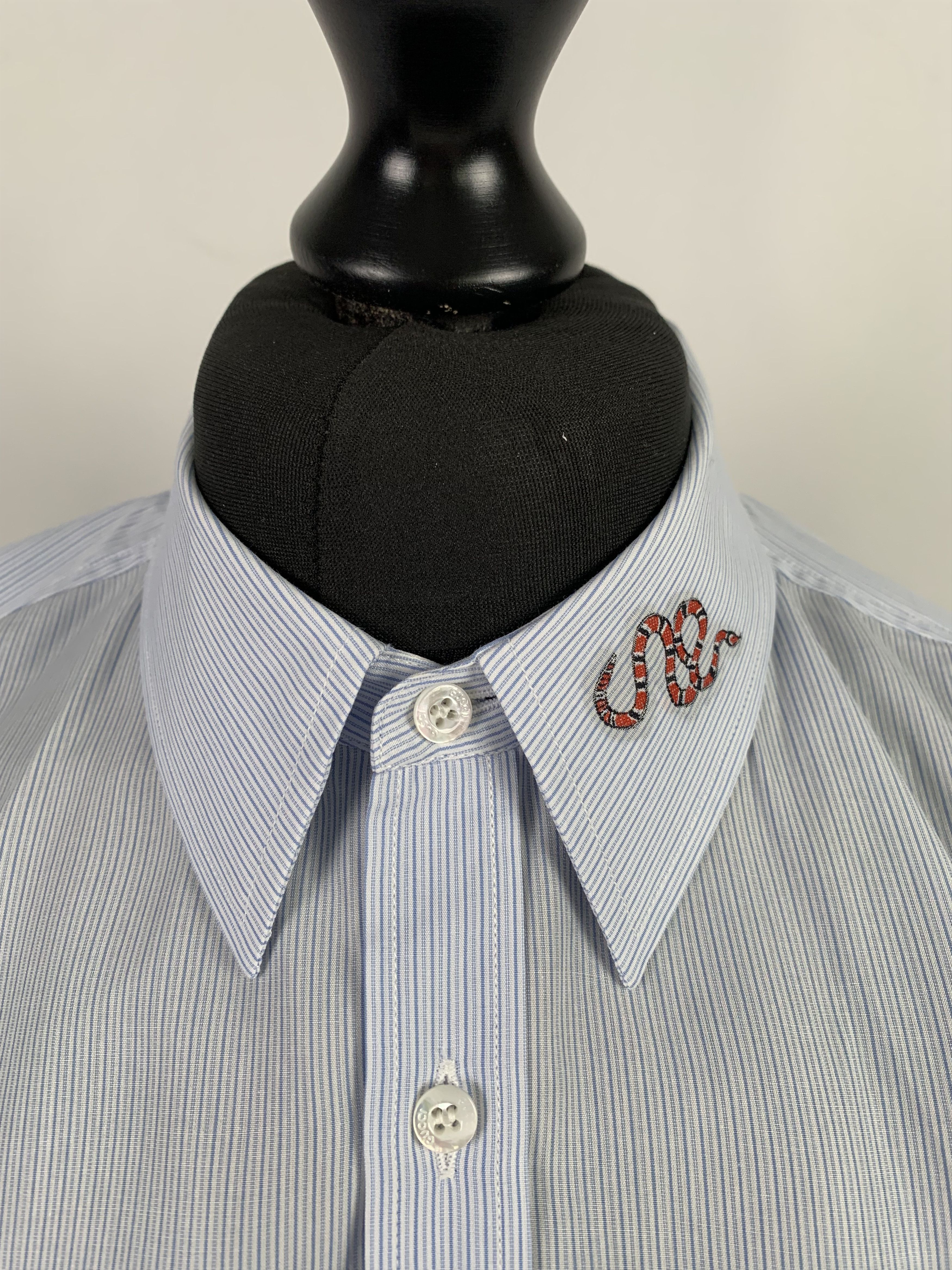 Gucci Gucci Snake Embroidered Shirt Size US L / EU 52-54 / 3 - 6 Thumbnail