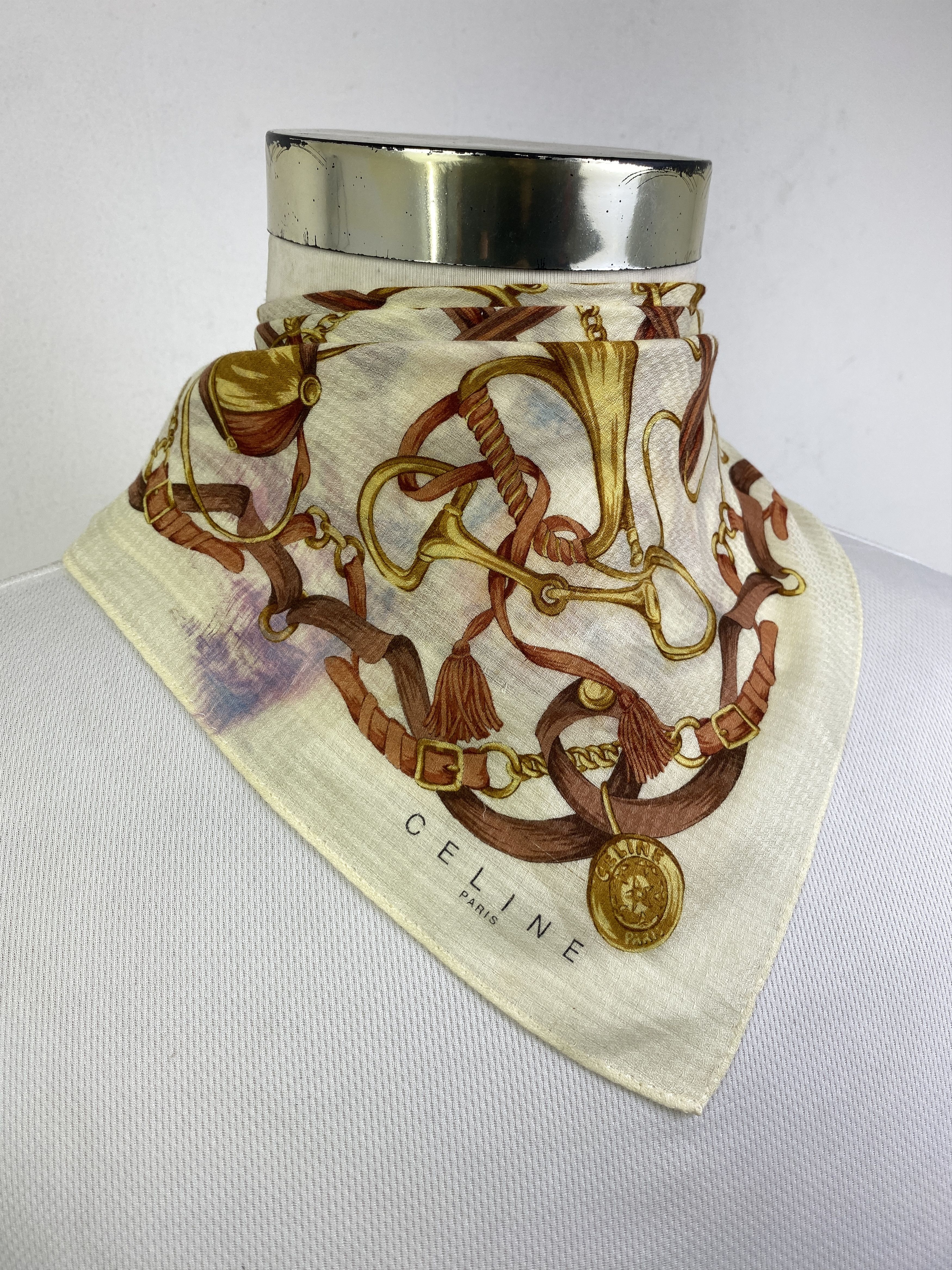 Celine Vintage Celine Handkerchief / Neckerchief HKC1017 Size ONE SIZE - 2 Thumbnail