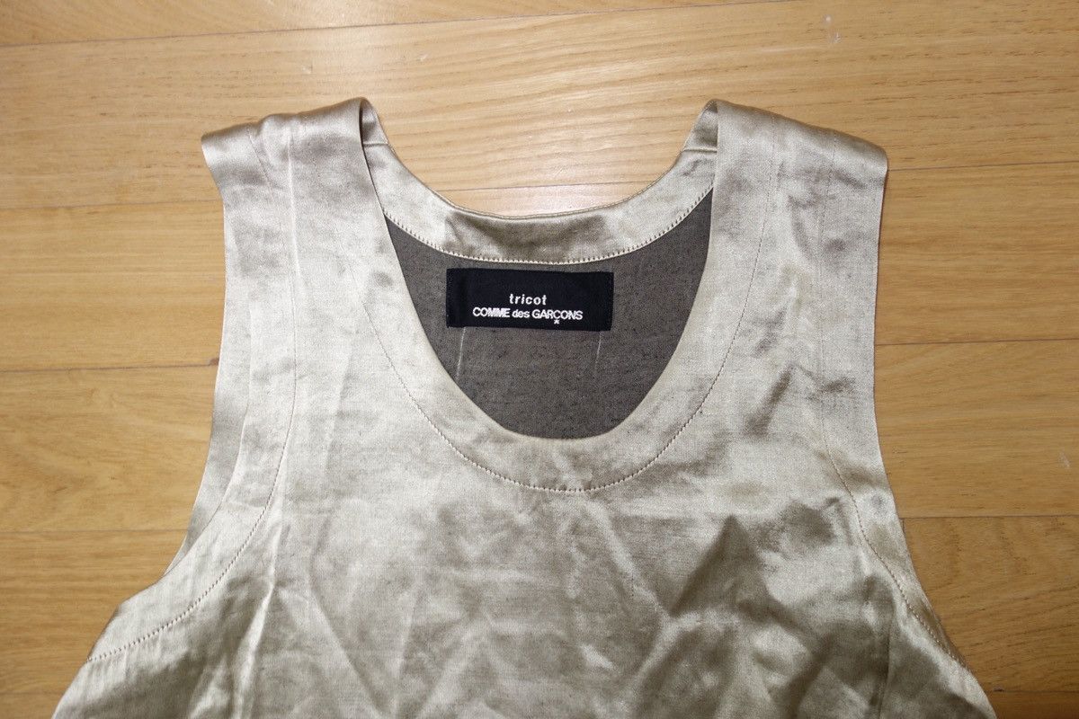 Comme des Garcons Comme des Garçons Asymmetry Cut Velvet Sleeveless Top Size M / US 6-8 / IT 42-44 - 4 Thumbnail
