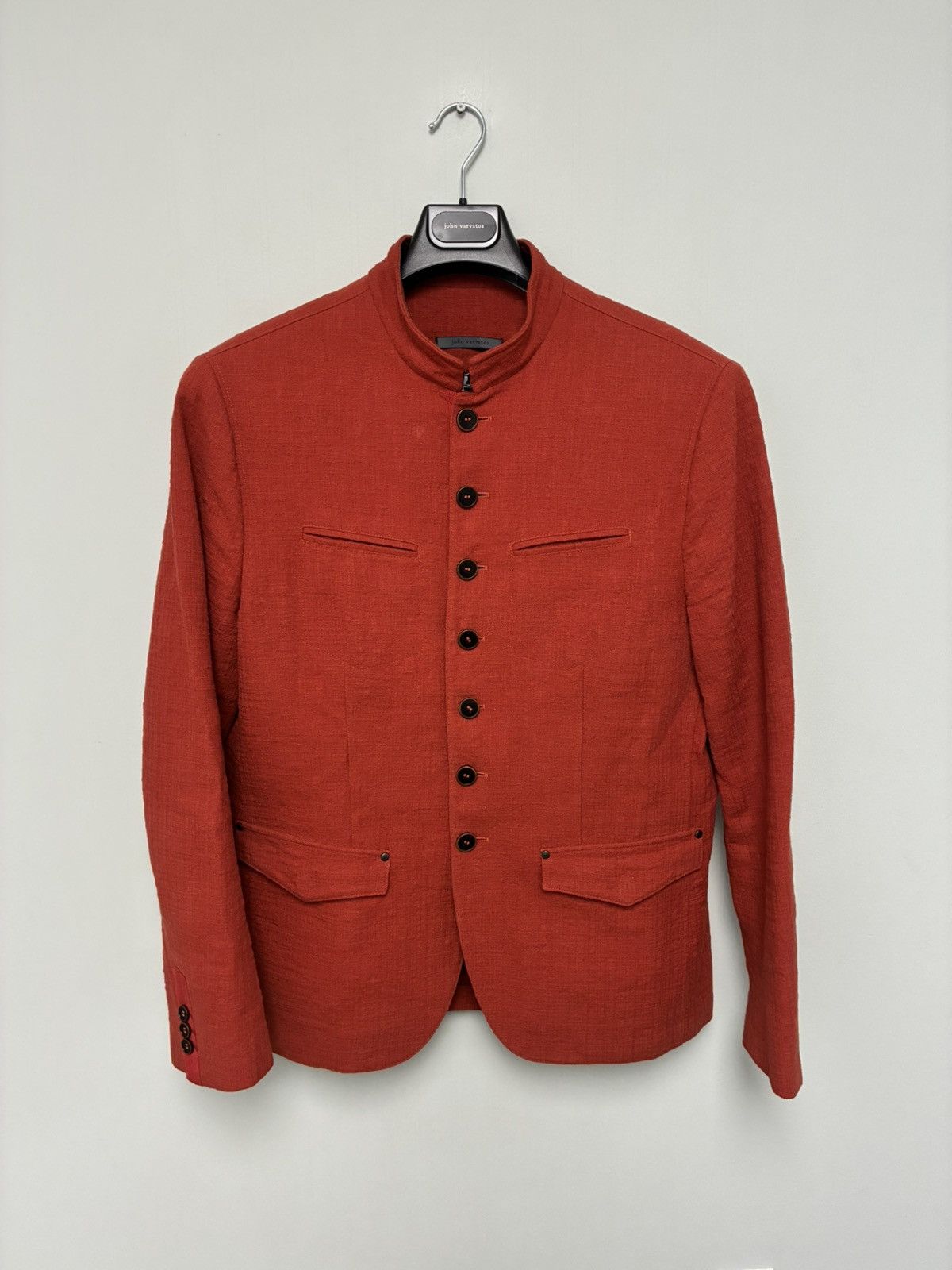 John Varvatos Multibutton scarlet jacket EU 52 USA 42 Size US L / EU 52-54 / 3 - 6 Thumbnail