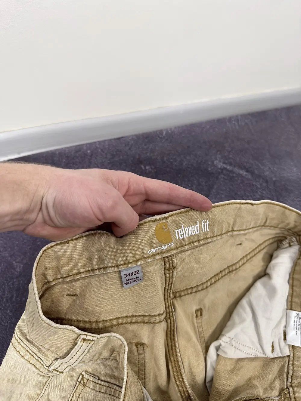 Carhartt Vintage Carhartt Opium Faded Relaxed Fit USA Hype Work Pants Size US 34 / EU 50 - 21 Thumbnail