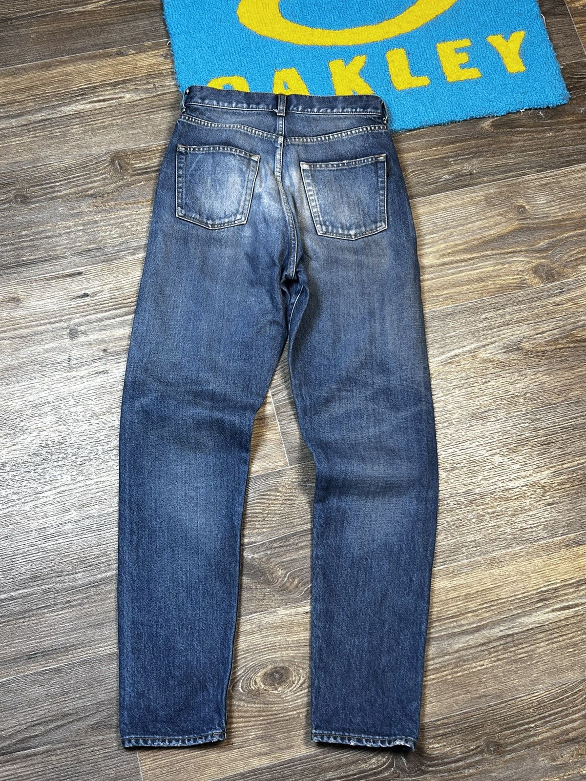 Saint Laurent Paris Saint Laurent Blue Denim Japanese High Rise Pant Size 25" / US 0 / IT 36 - 9 Thumbnail