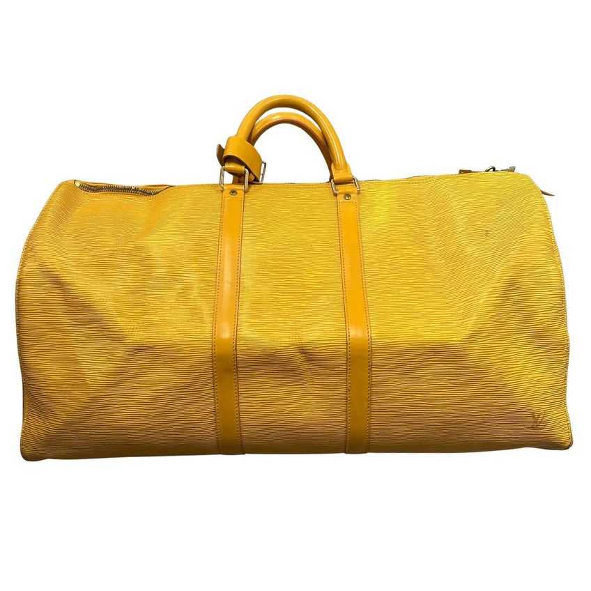 Louis Vuitton Louis Vuitton Keepall 55 Travel Bag Yellow Epi Leather Size ONE SIZE - 3 Thumbnail