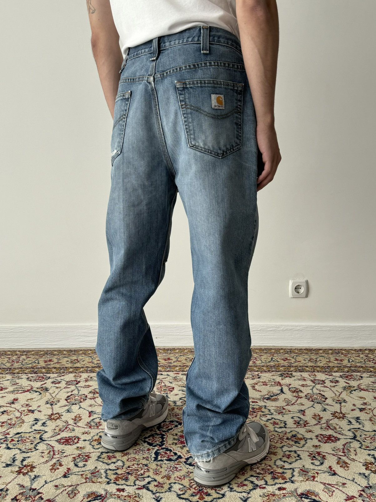 Carhartt × Carhartt Wip × Vintage Vintage Carhartt Skate Destroyed Jeans Pants Size US 38 / EU 54 - 1 Thumbnail