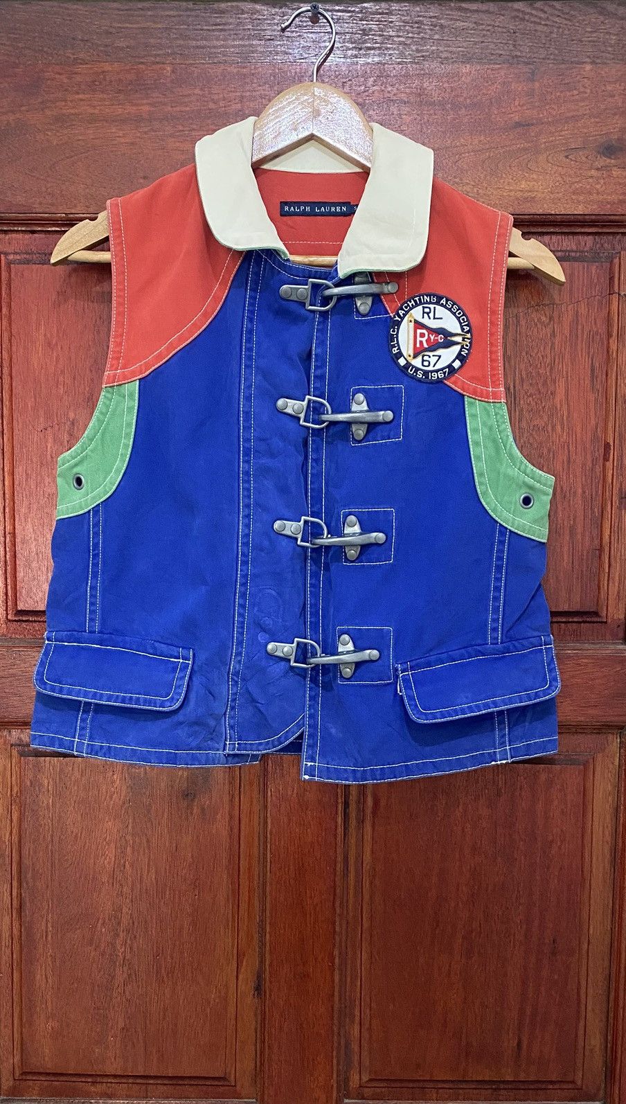 Polo Ralph Lauren Rare Vintage 91 Polo Ralph Lauren Yachting Multicolour Vest Size US S / EU 44-46 / 1 - 1 Thumbnail