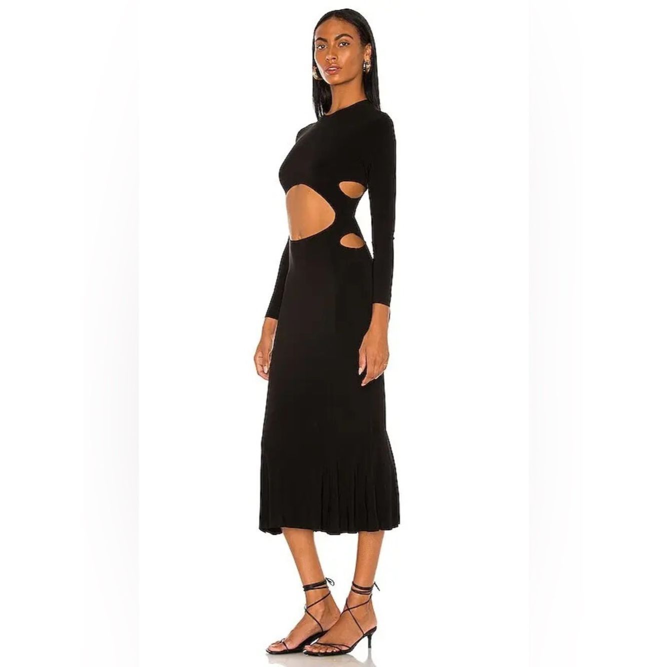 Norma Kamali Norma Kamali Long Sleeve Aztec Fishtail Dress to Midcalf Size M / US 6-8 / IT 42-44 - 1 Thumbnail