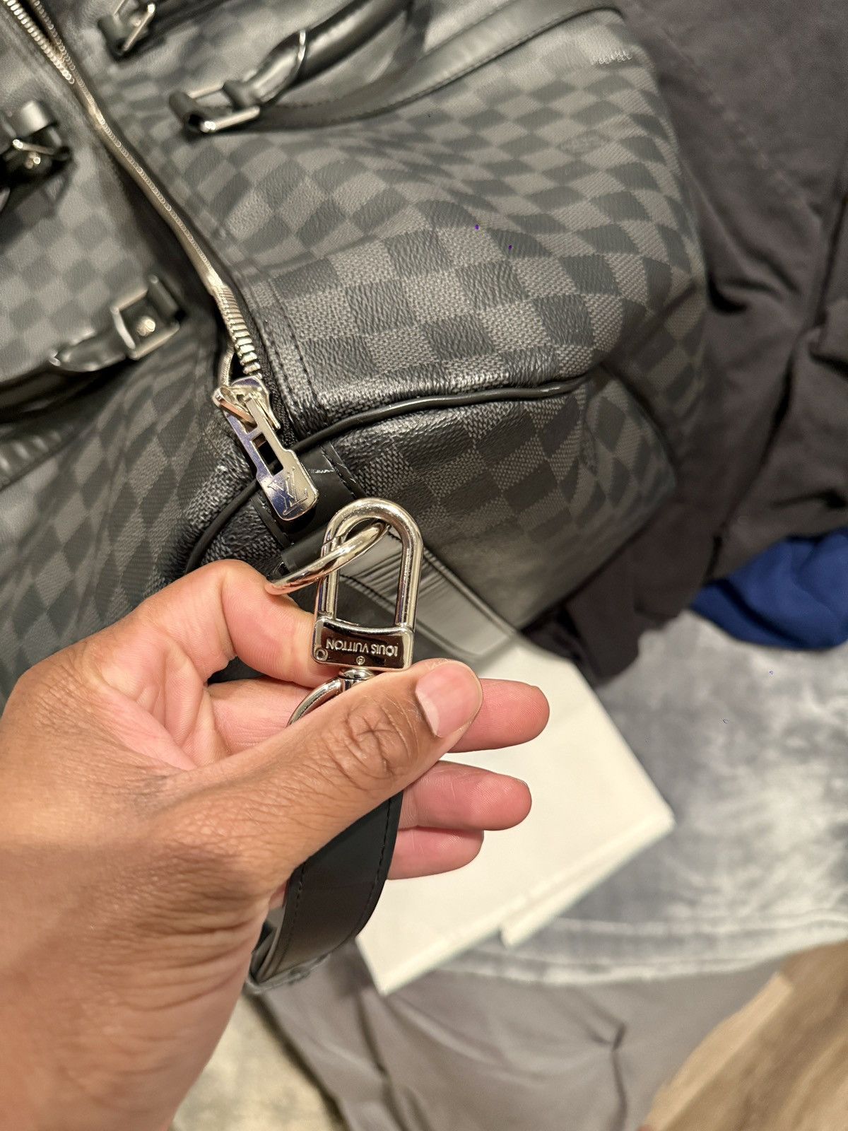 Louis Vuitton Louis Vuitton Keepall Bandoulière duffle bag Size 46 - 13 Thumbnail