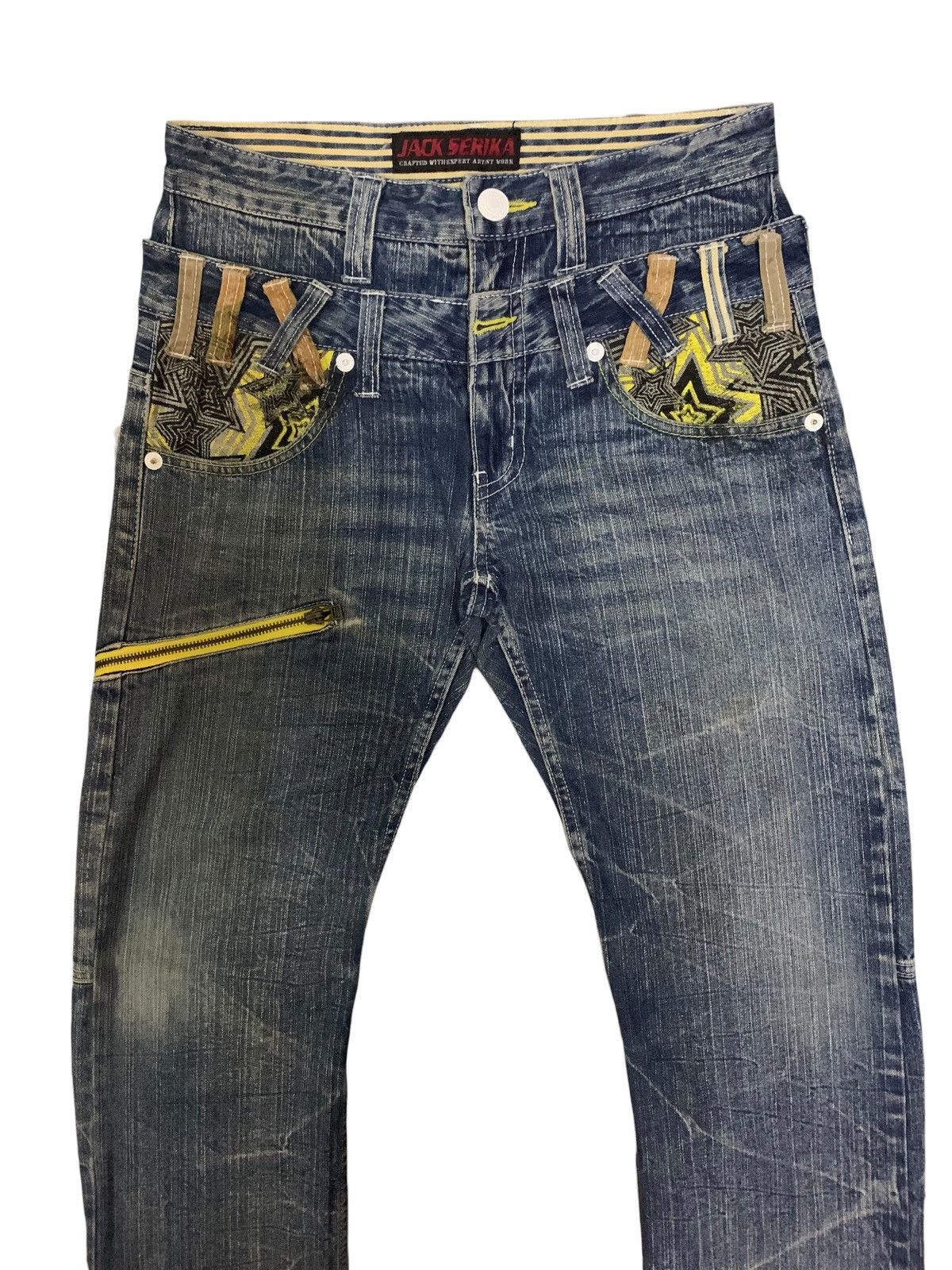 If Six Was Nine × Japanese Brand × Le Grande Bleu (L.G.B.) Vintage Japanese Jack Serika Double Waist Punk Jeans Size US 30 / EU 46 - 5 Thumbnail