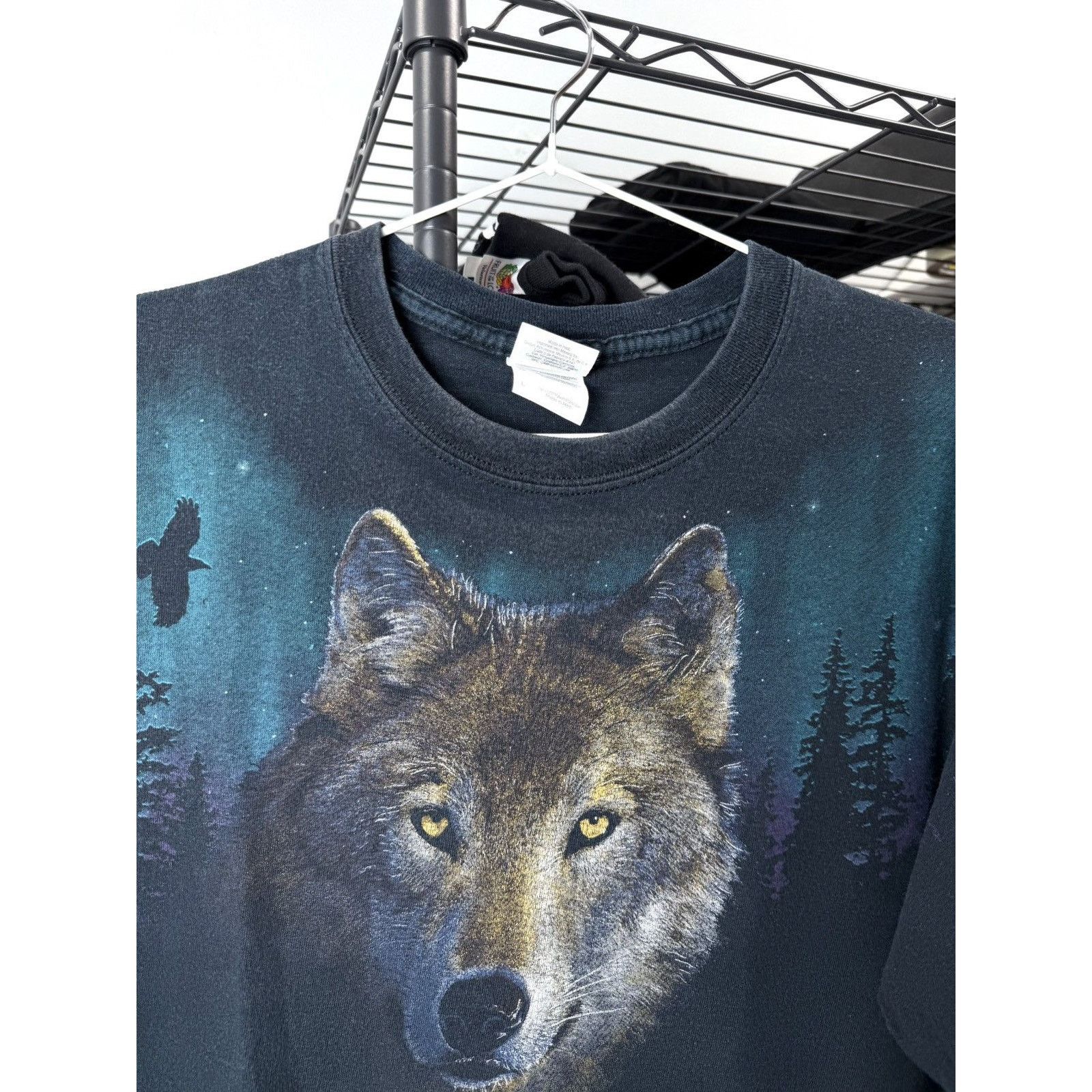 Vintage 00’s Vintage Wolf T Shirt All Over Print Hype Supreme Style Size US L / EU 52-54 / 3 - 4 Thumbnail