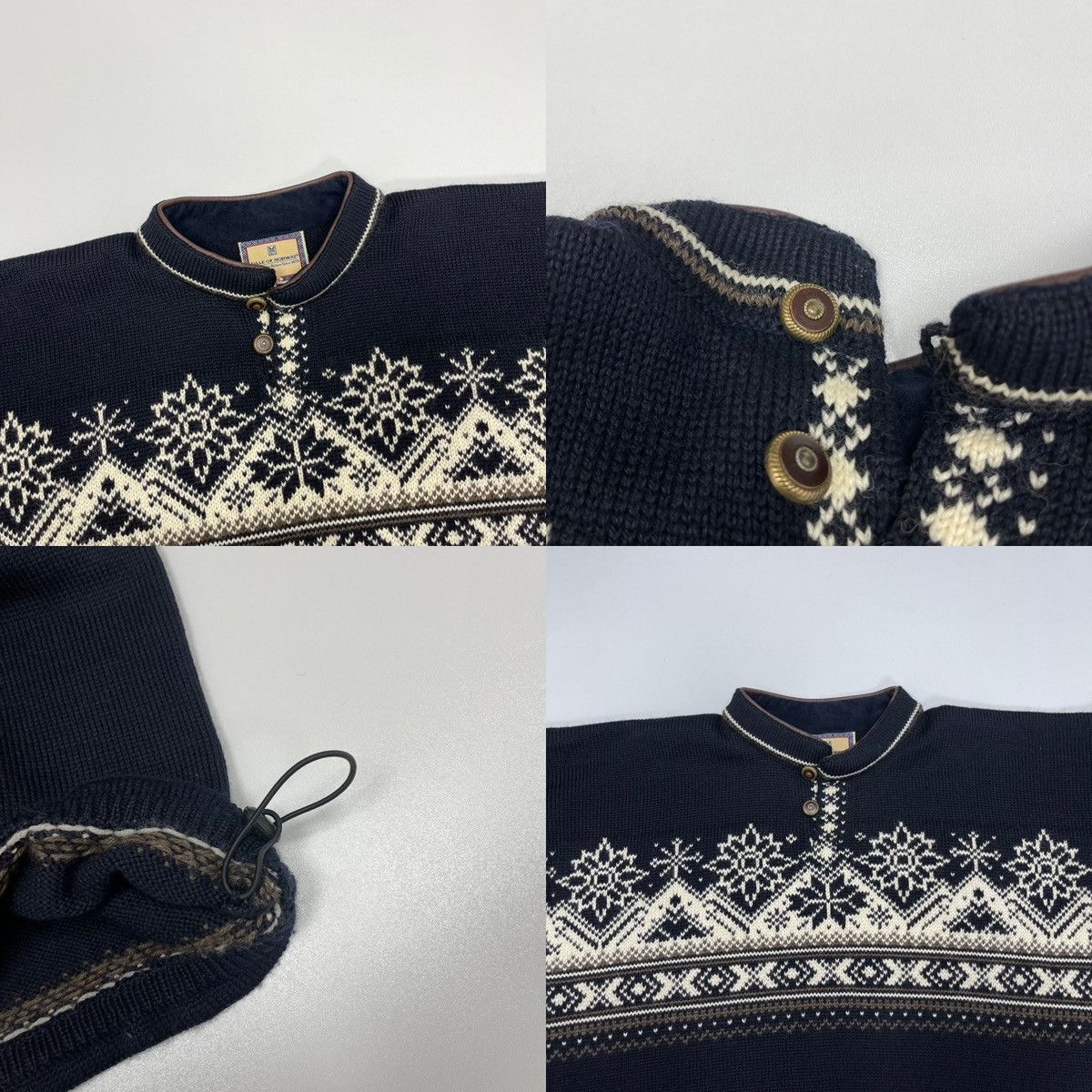 Dale Of Norway Dale of Norway Snowflake Floral Wool Knit Vintage Sweater Size US XL / EU 56 / 4 - 6 Thumbnail
