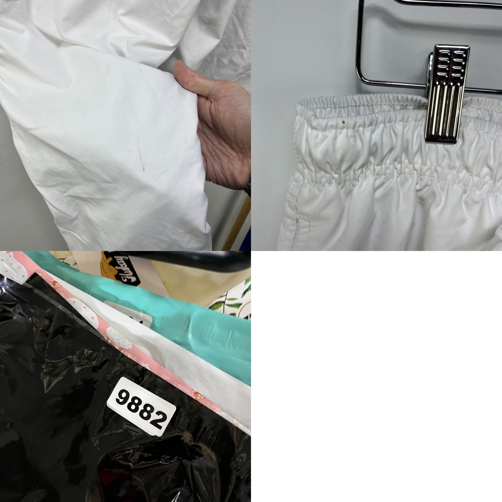 Nike VINTAGE Nike Windbreaker Track Pants L White Mens Size US 33 - 9 Thumbnail
