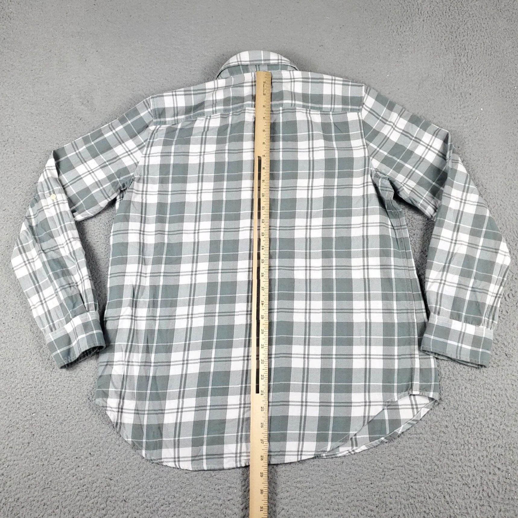 Ralph Lauren VINTAGE Ralph Lauren Women's Shirt Large Green Plaid Button Up Long Sleeve Casual Fall Spring Summer Winter Women Size XL / US 12-14 / IT 48-50 - 5 Thumbnail