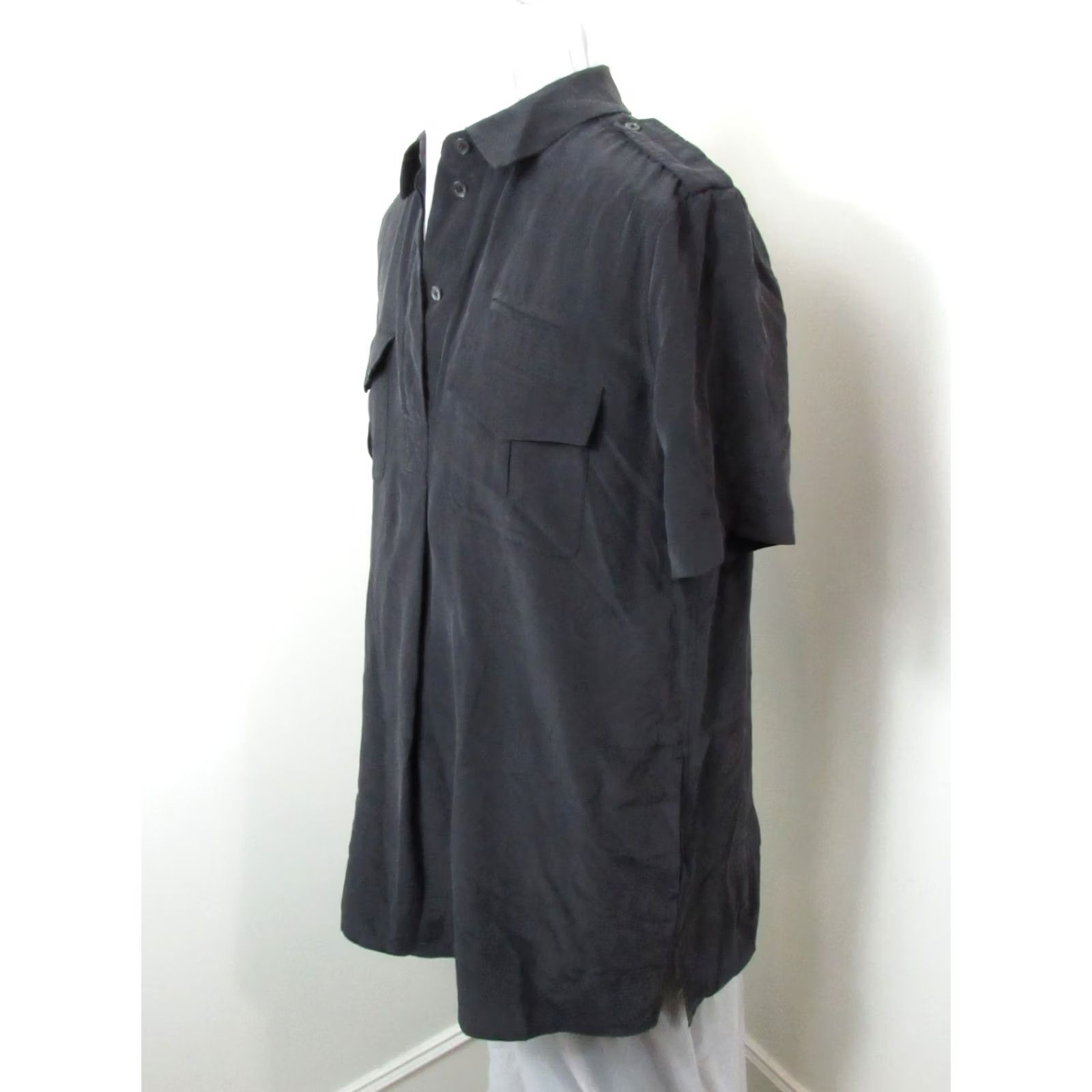 Equipment Equipment Femme Silk Shirt Size Medium Black Button-Up Casual Business Women Shirt Size M / US 6-8 / IT 42-44 - 3 Thumbnail