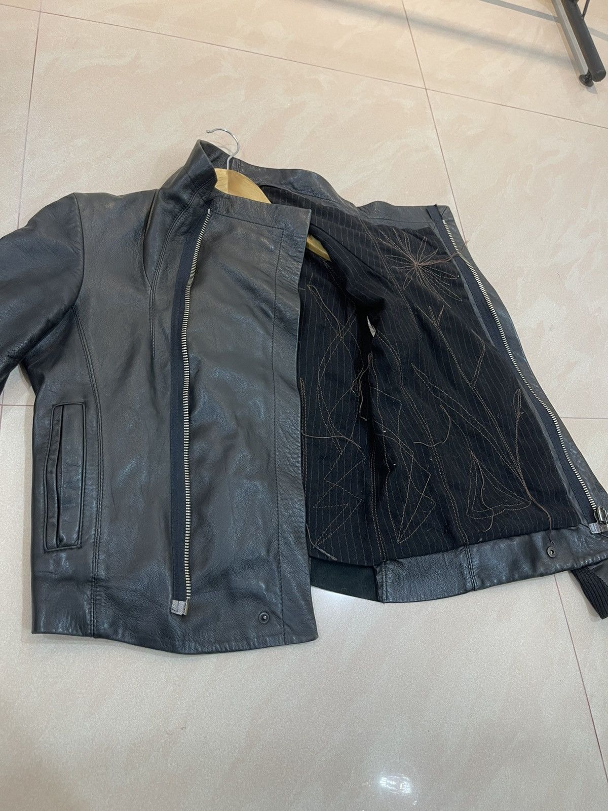 14th Addiction Blur Leather Jacket Size S / US 4 / IT 40 - 16 Thumbnail