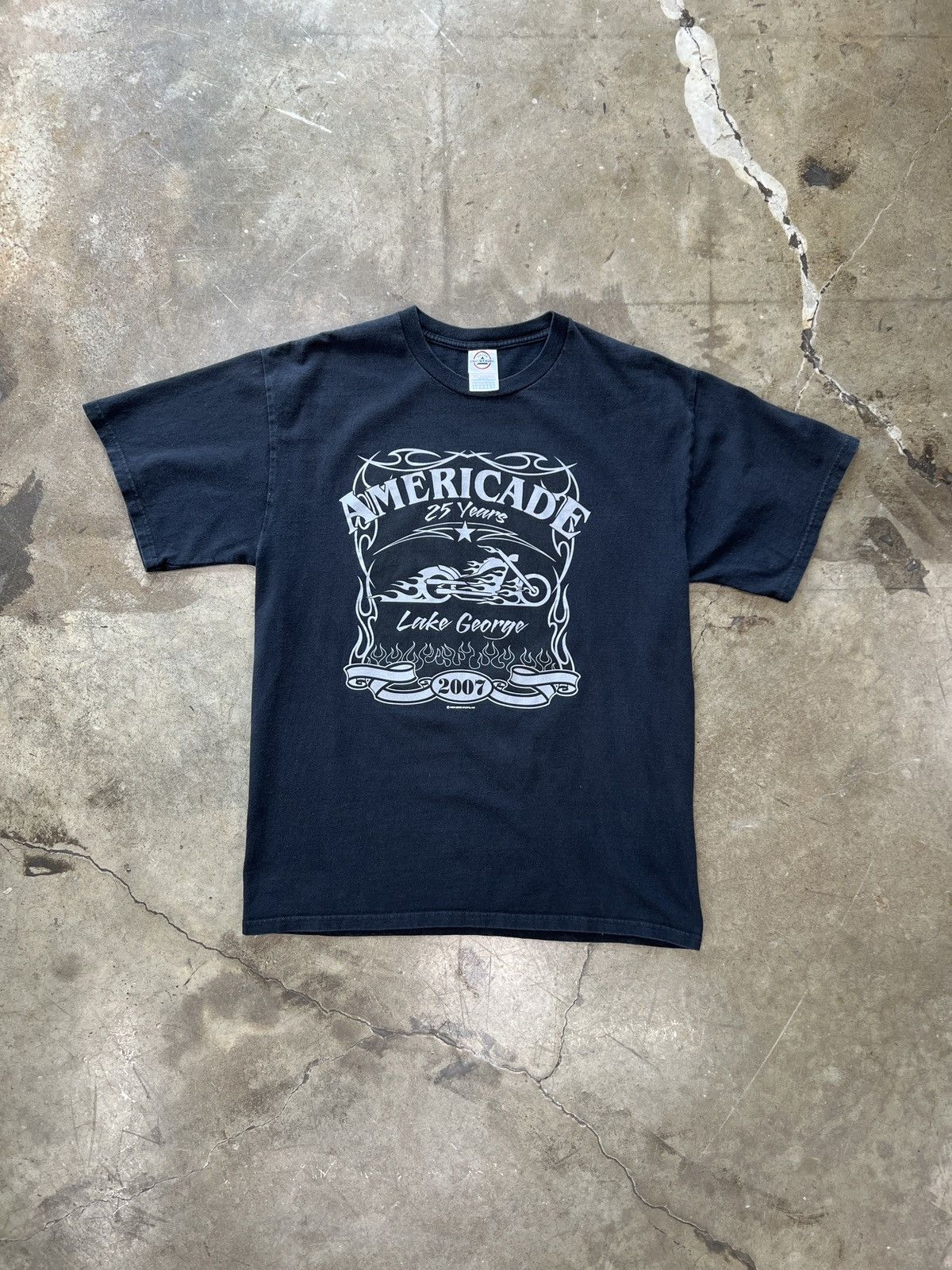 Harley Davidson × Vintage Vintage 2007 Y2K Americade Lake George Motorcycle Tee Large Size US L / EU 52-54 / 3 - 2 Thumbnail