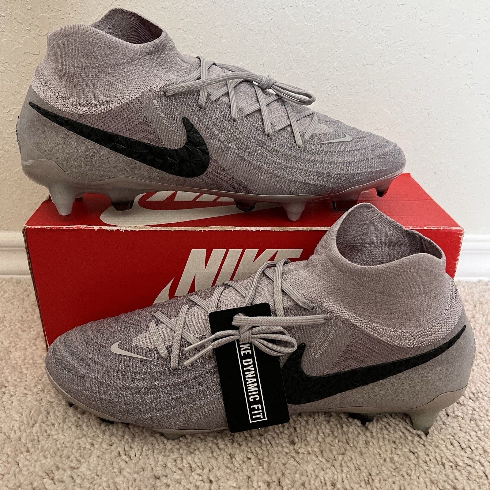 Nike Nike Phantom Luna 2 Elite SG PRO AC Grey Men Size 12 New Size US 12 / EU 45 - 1 Thumbnail