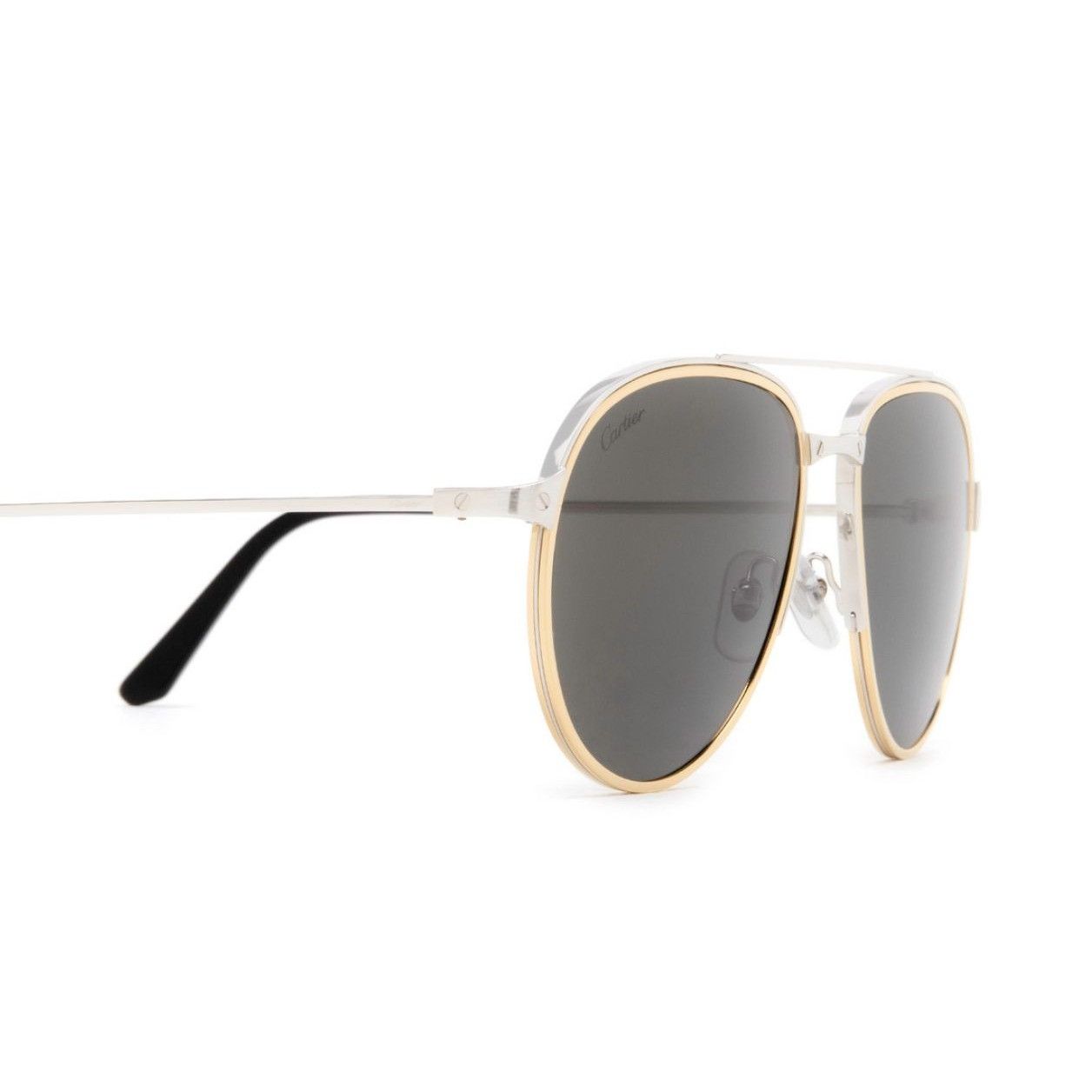 Cartier Cartier CT0325S - 005 Aviator Silver / Grey(CT0325S-005-59) Size ONE SIZE - 4 Thumbnail